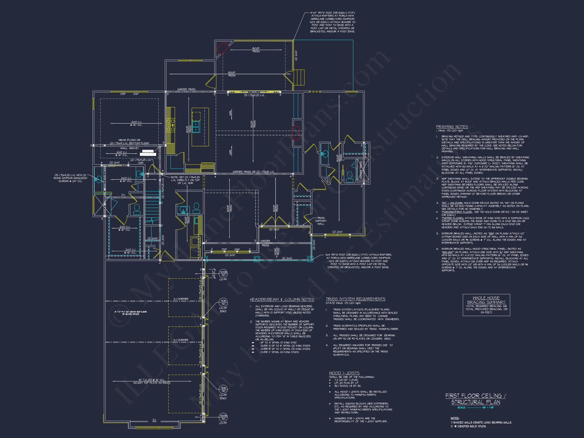 20-1847 HOUSE PLAN - Spacious House Plan with Craftsman Style | Floor Plan, CAD, & Designs 9 Spacious house Plan with Craftsman Style