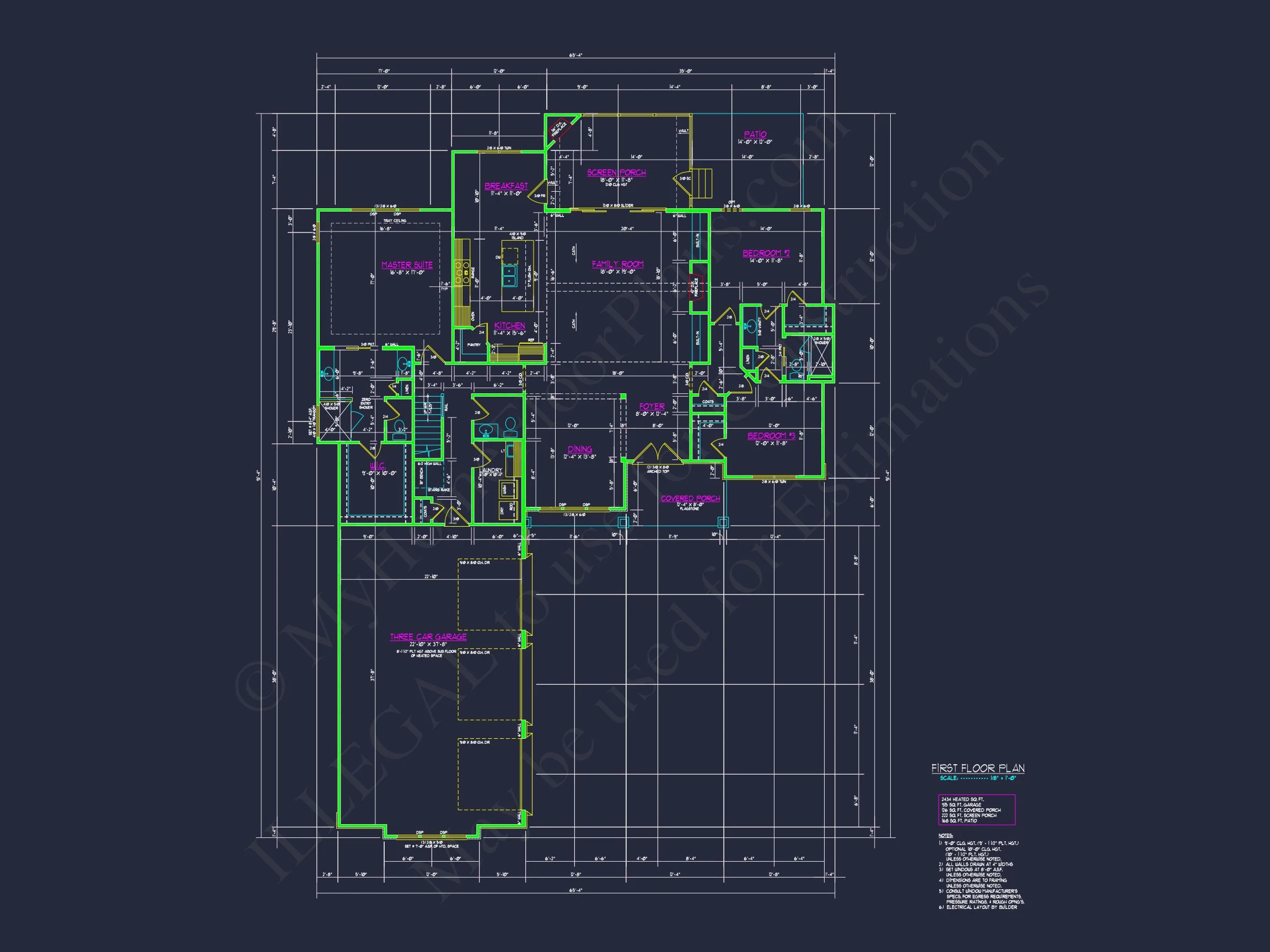 20-1847 HOUSE PLAN - Spacious House Plan with Craftsman Style | Floor Plan, CAD, & Designs 5 Spacious house Plan with Craftsman Style