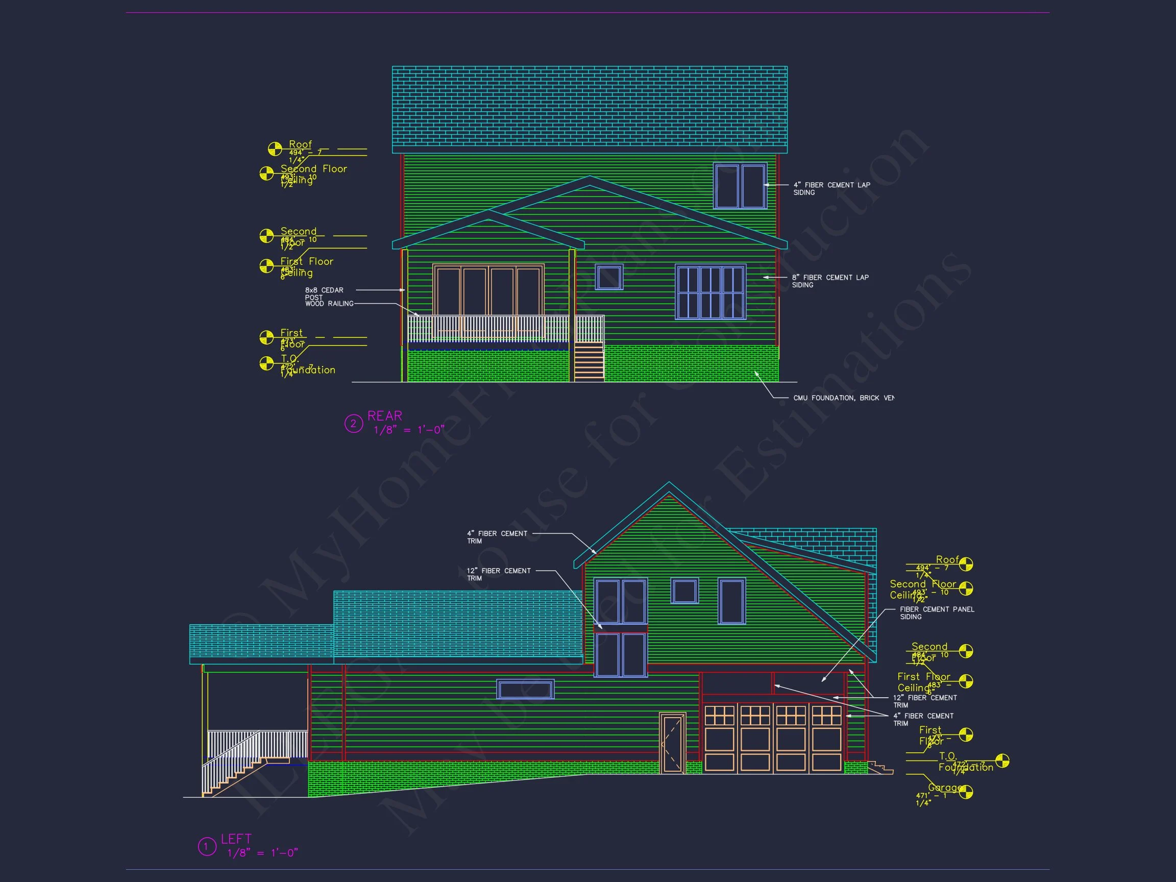 20-1767 HOUSE PLAN - Beautiful 4-Bedroom House Plan with CAD Designs & Blueprint 51 Beautiful 4-Bedroom house Plan with CAD Designs & Blueprint