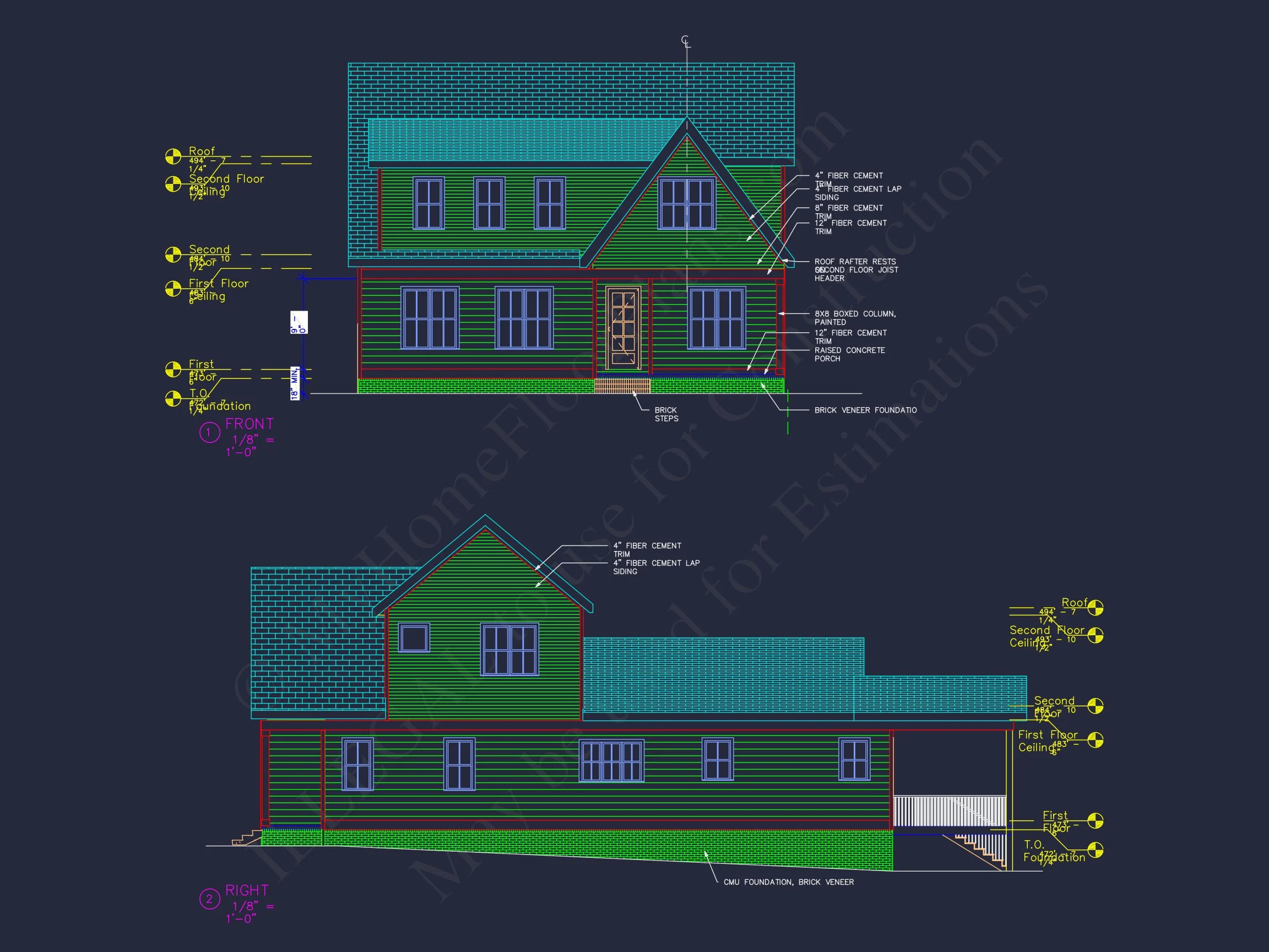 20-1767 HOUSE PLAN - Beautiful 4-Bedroom House Plan with CAD Designs & Blueprint 50 Beautiful 4-Bedroom house Plan with CAD Designs & Blueprint