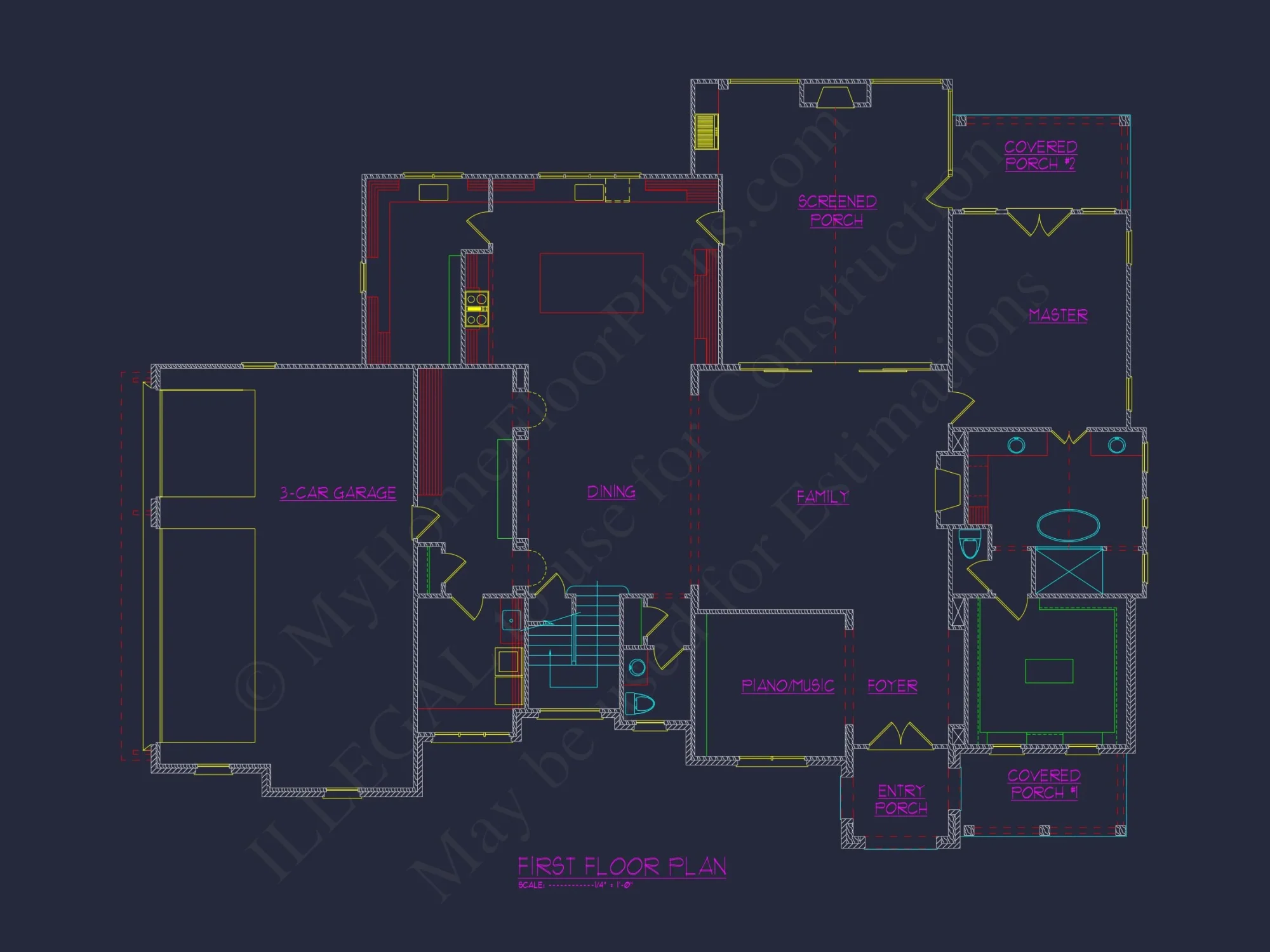 Stunning 2-Story house Plan with CAD Blueprints and Modern Designs