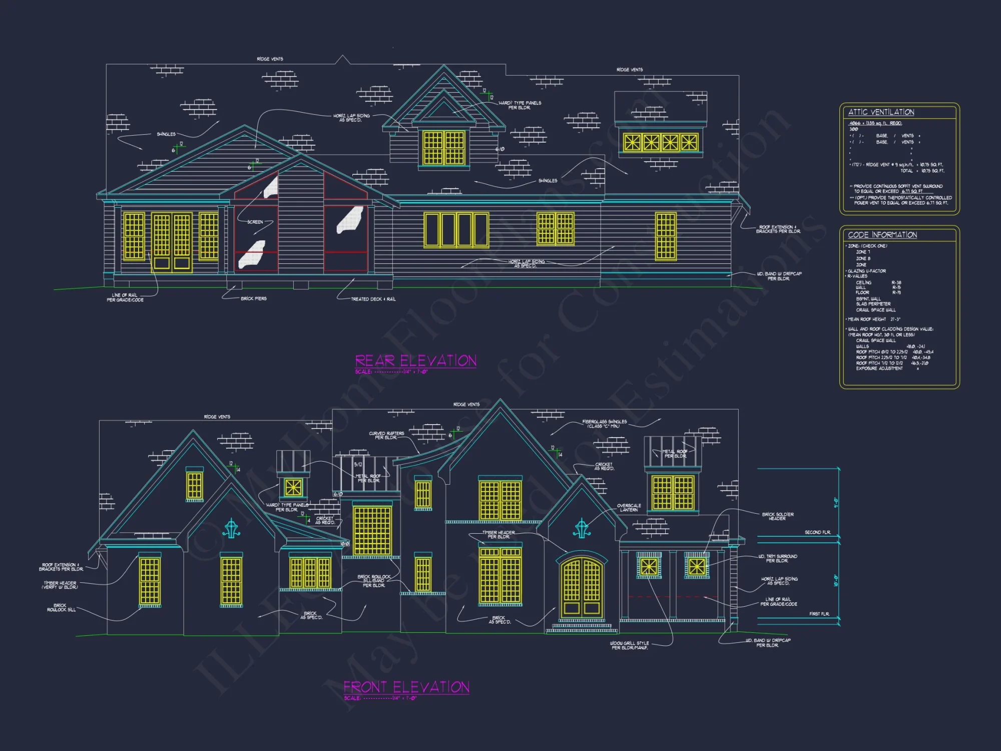 Stunning 2-Story house Plan with CAD Blueprints and Modern Designs