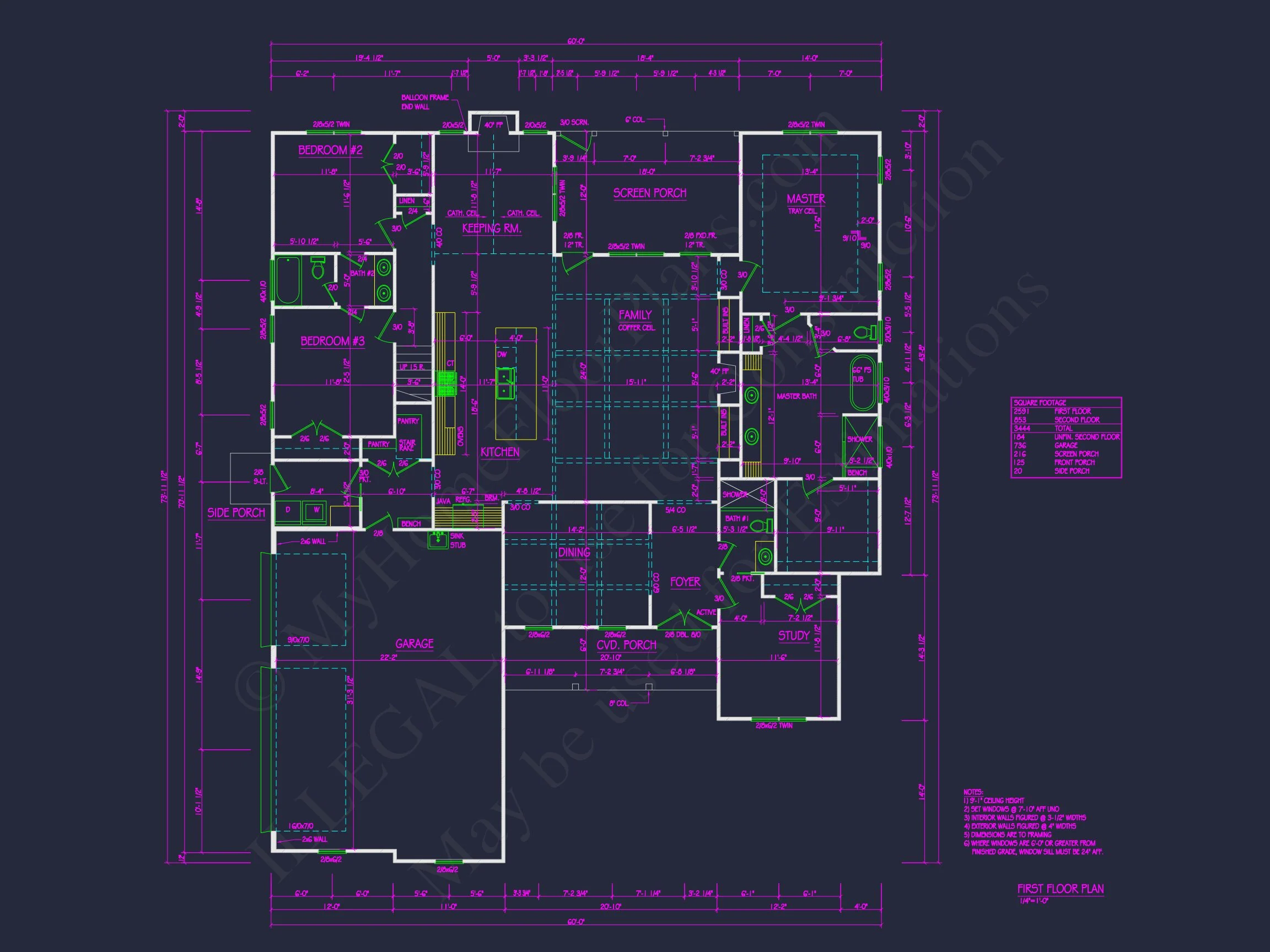20-1730 HOUSE PLAN - House Floor Plan: Architectural Blueprint with CAD Designs 4 house Floor Plan: Architectural Blueprint with CAD Designs