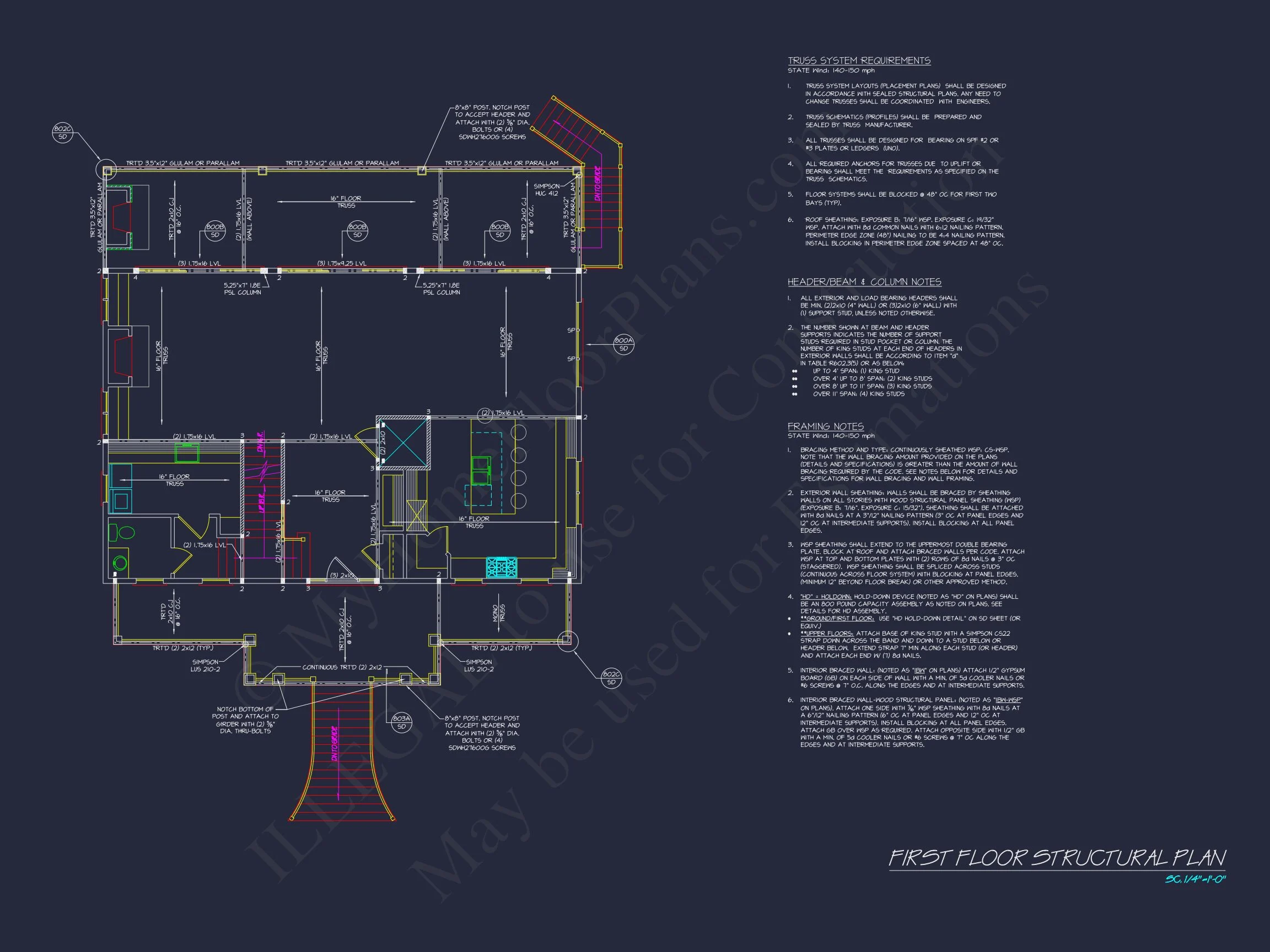 20-1724 HOUSE PLAN - Modern House Blueprint with Stunning Coastal Floor Plan 13 Modern house Blueprint with Stunning Coastal Floor Plan