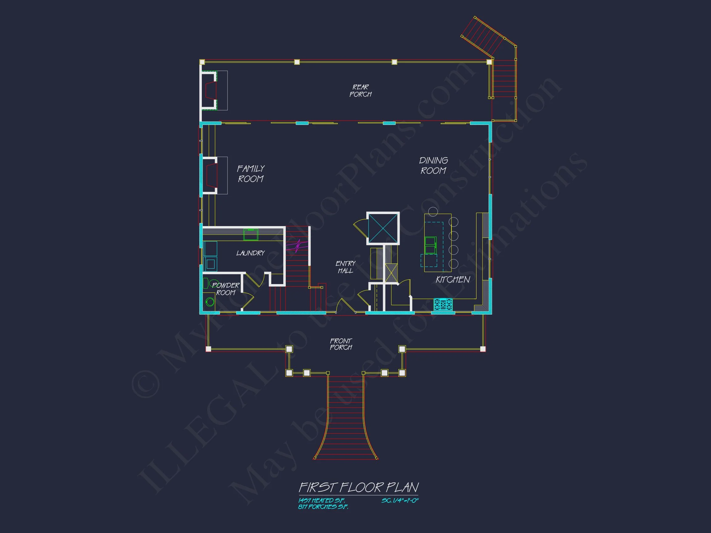 20-1724 HOUSE PLAN - Modern House Blueprint with Stunning Coastal Floor Plan 6 Modern house Blueprint with Stunning Coastal Floor Plan