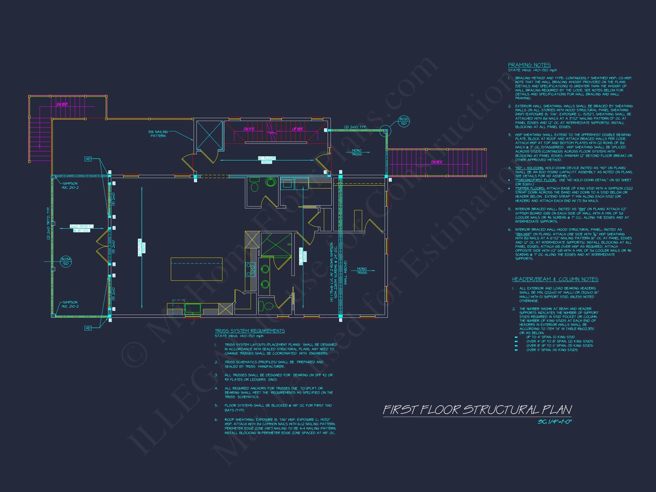 20-1562 HOUSE PLAN - Elegant House Plan with 2-Story CAD Blueprint & Modern Designs 12 Elegant house Plan with 2-Story CAD Blueprint & Modern Designs