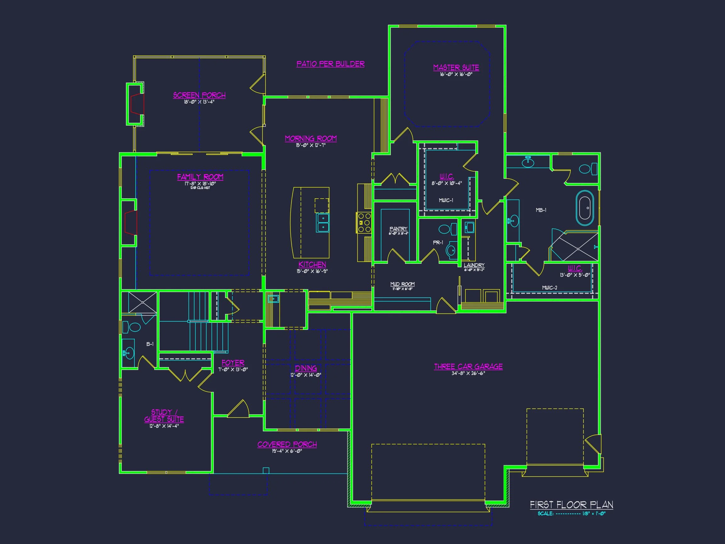 20-1508 HOUSE PLAN - Modern Craftsman House Plan with Spacious 2-Story Designs 5 Modern Craftsman house Plan with Spacious 2-Story Designs