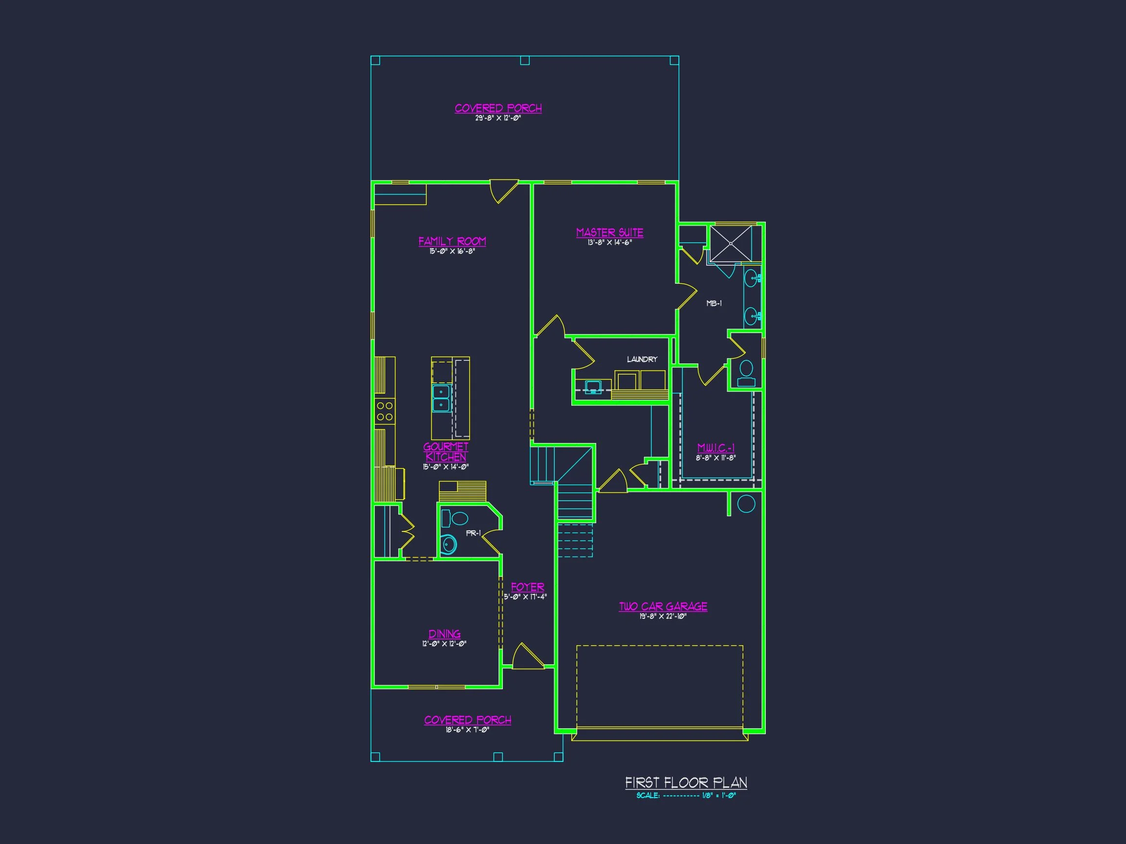 20-1480 HOUSE PLAN - Modern House Plan with Floor Blueprint, CAD Designs & Architecture 6 Modern house Plan with Floor Blueprint, CAD Designs & Architecture