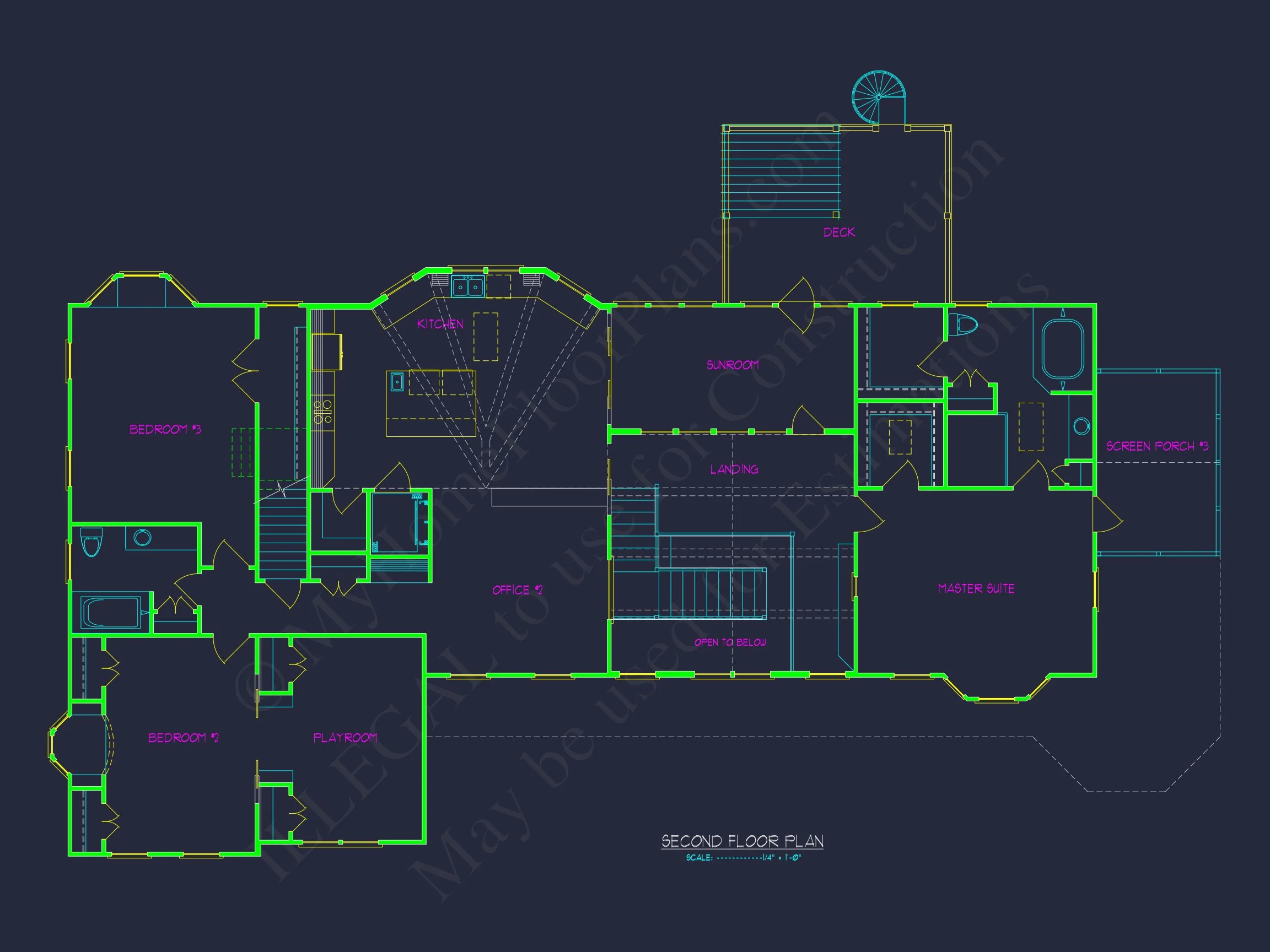 20-1452 HOUSE PLAN - Spacious House Plan with 2 Floors, CAD Designs & Blueprint 5 Spacious house Plan with 2 Floors, CAD Designs & Blueprint