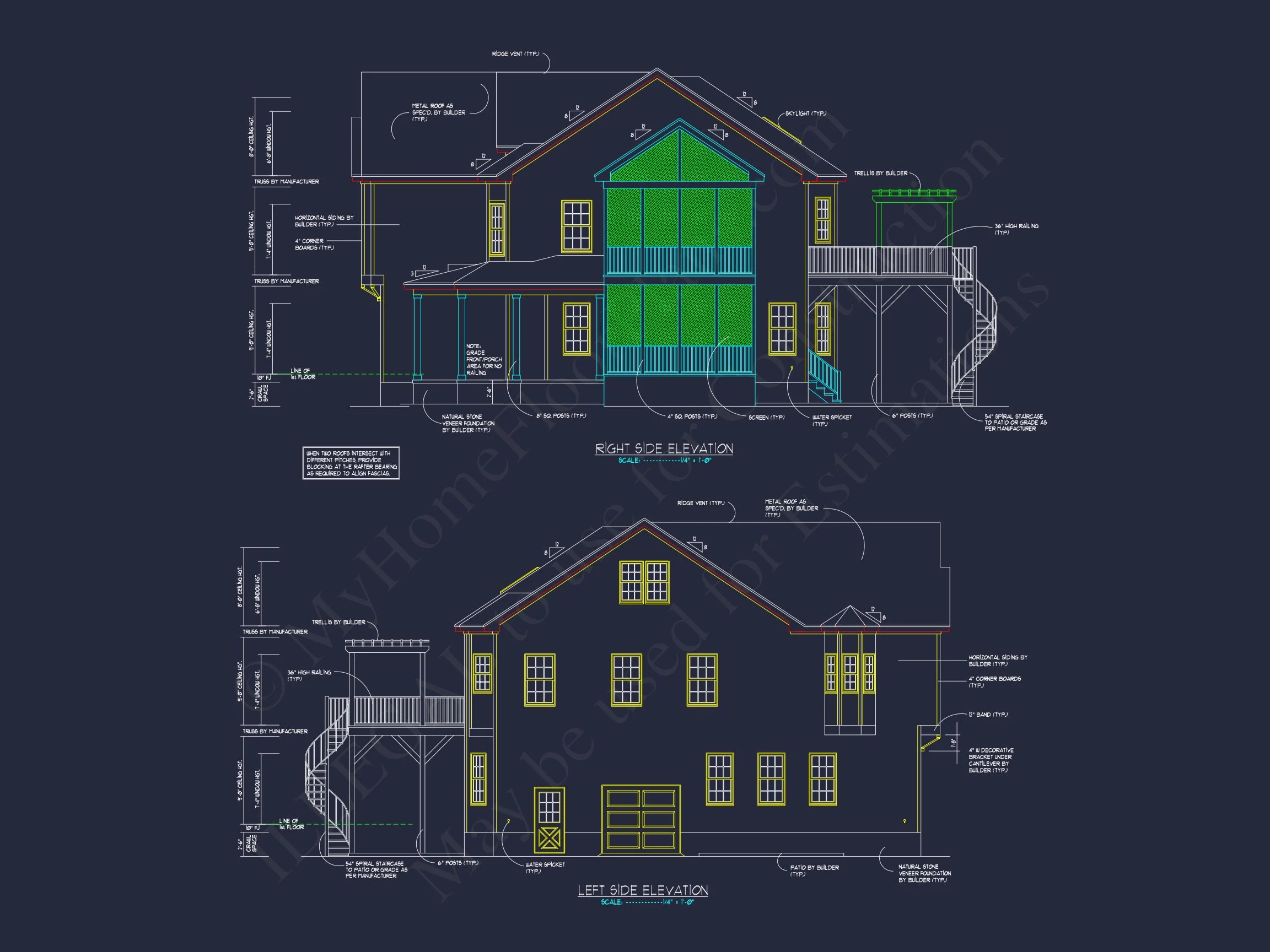 20-1452 HOUSE PLAN - Spacious House Plan with 2 Floors, CAD Designs & Blueprint 3 Spacious house Plan with 2 Floors, CAD Designs & Blueprint