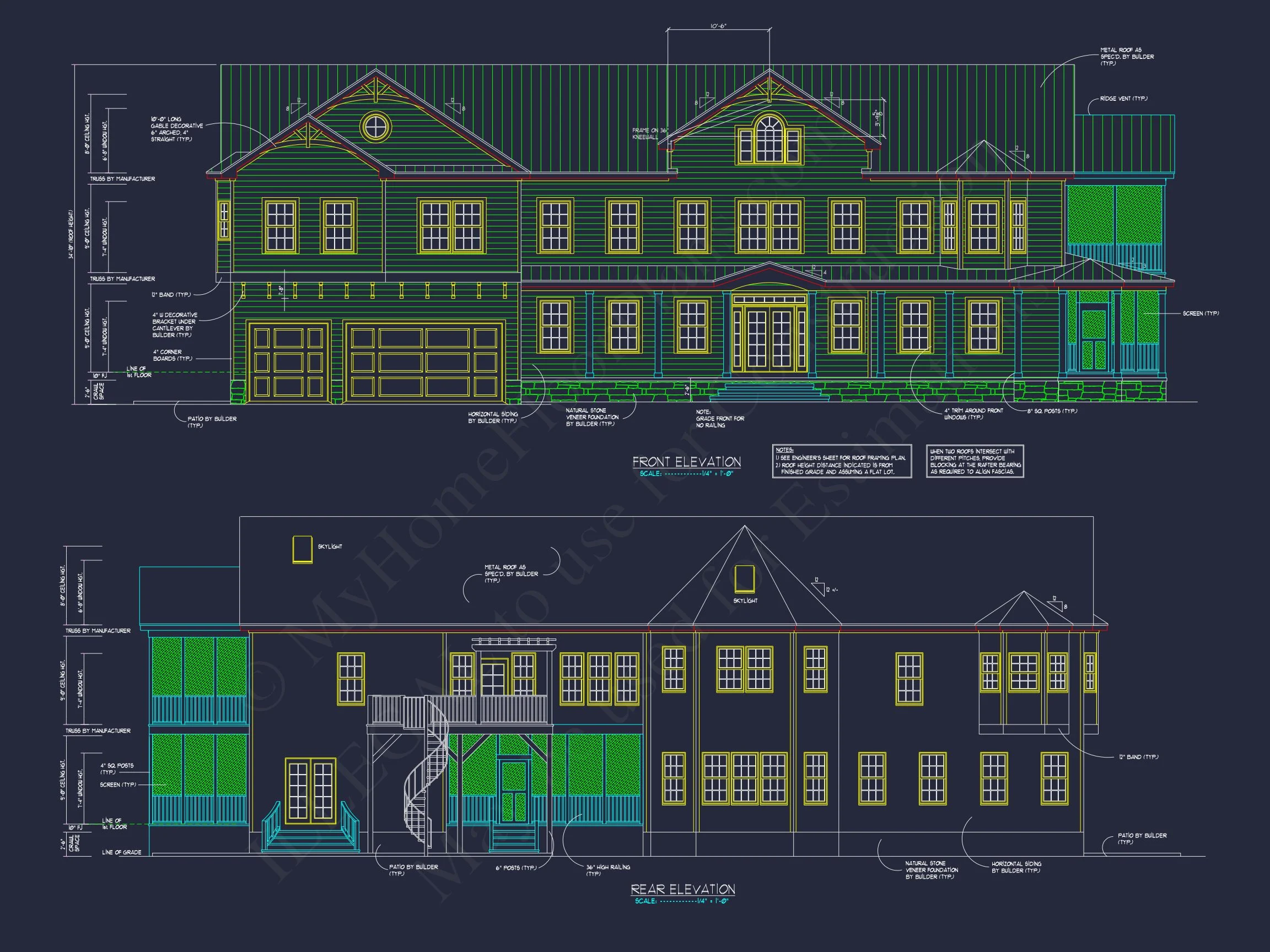 20-1452 HOUSE PLAN - Spacious House Plan with 2 Floors, CAD Designs & Blueprint 2 Spacious house Plan with 2 Floors, CAD Designs & Blueprint
