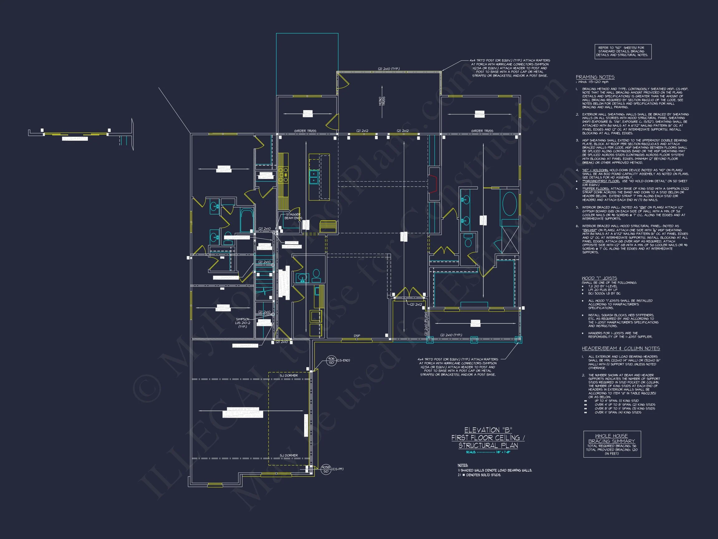 20-1378 HOUSE PLAN - Craftsman House Floor Plan with Spacious Design & CAD Blueprint 17 Craftsman house Floor Plan with Spacious Design & CAD Blueprint