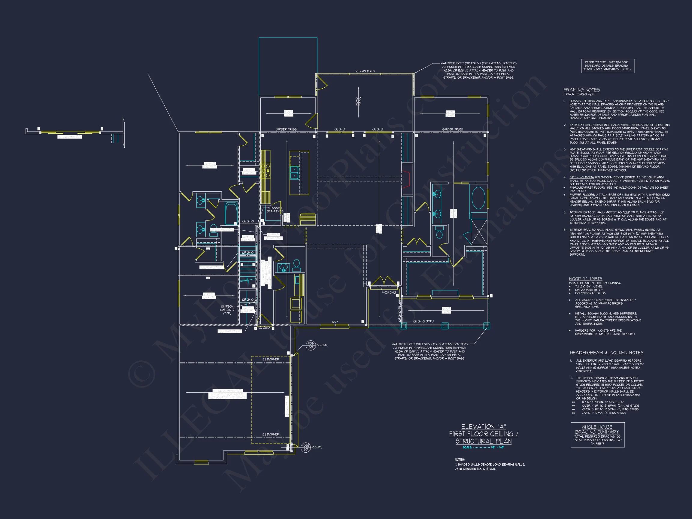 20-1378 HOUSE PLAN - Craftsman House Floor Plan with Spacious Design & CAD Blueprint 16 Craftsman house Floor Plan with Spacious Design & CAD Blueprint