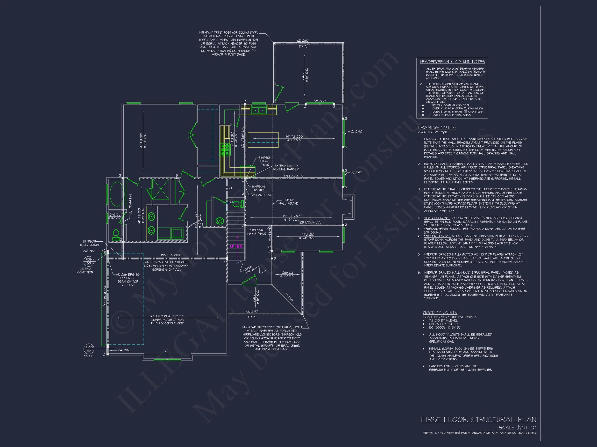 20-1364 HOUSE PLAN - Modern House Plan with 4 Bedrooms, CAD Floor Designs & Features 8 Modern house Plan with 4 Bedrooms, CAD Floor Designs & Features