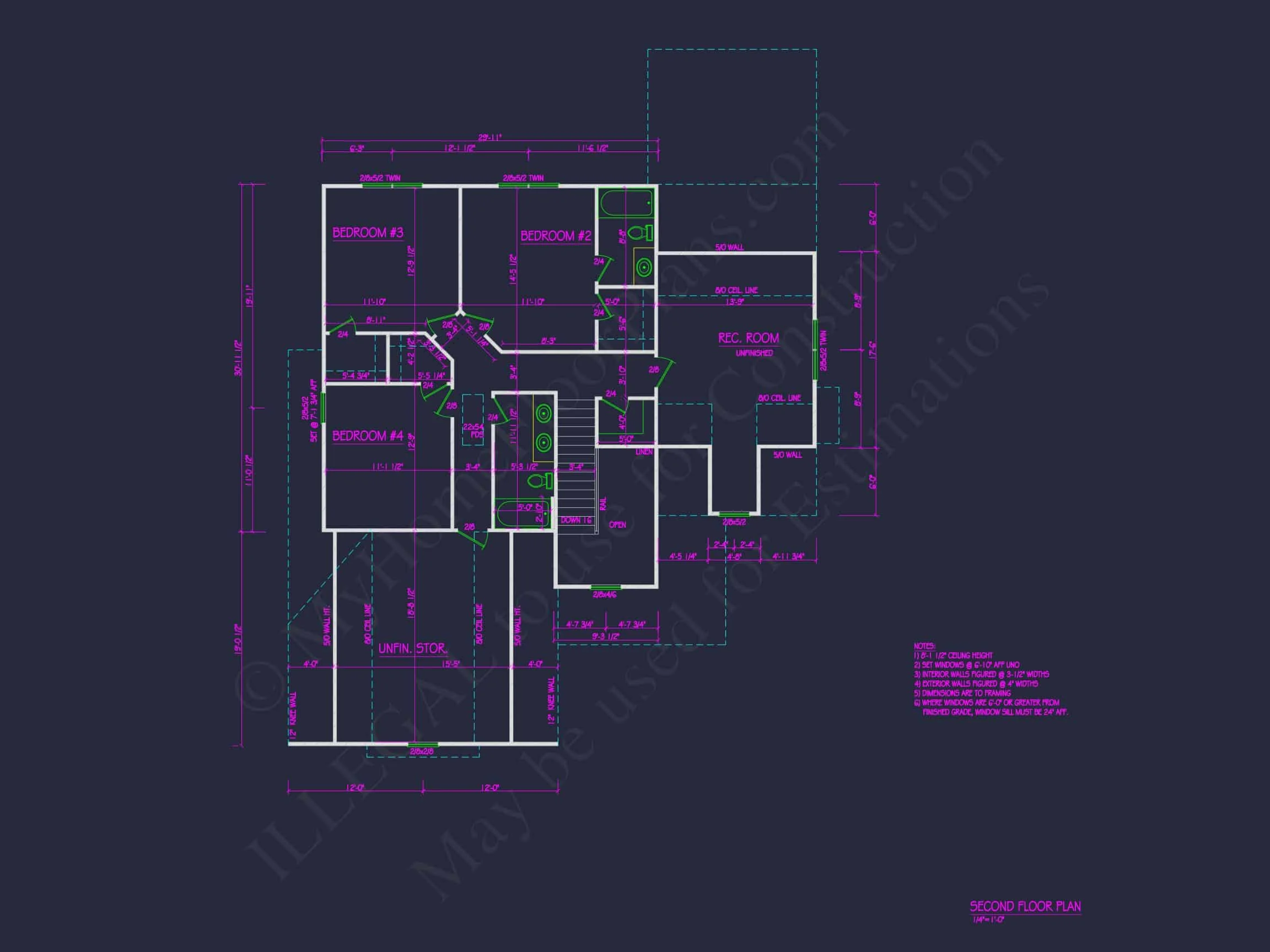 20-1364 HOUSE PLAN - Modern House Plan with 4 Bedrooms, CAD Floor Designs & Features 6 Modern house Plan with 4 Bedrooms, CAD Floor Designs & Features