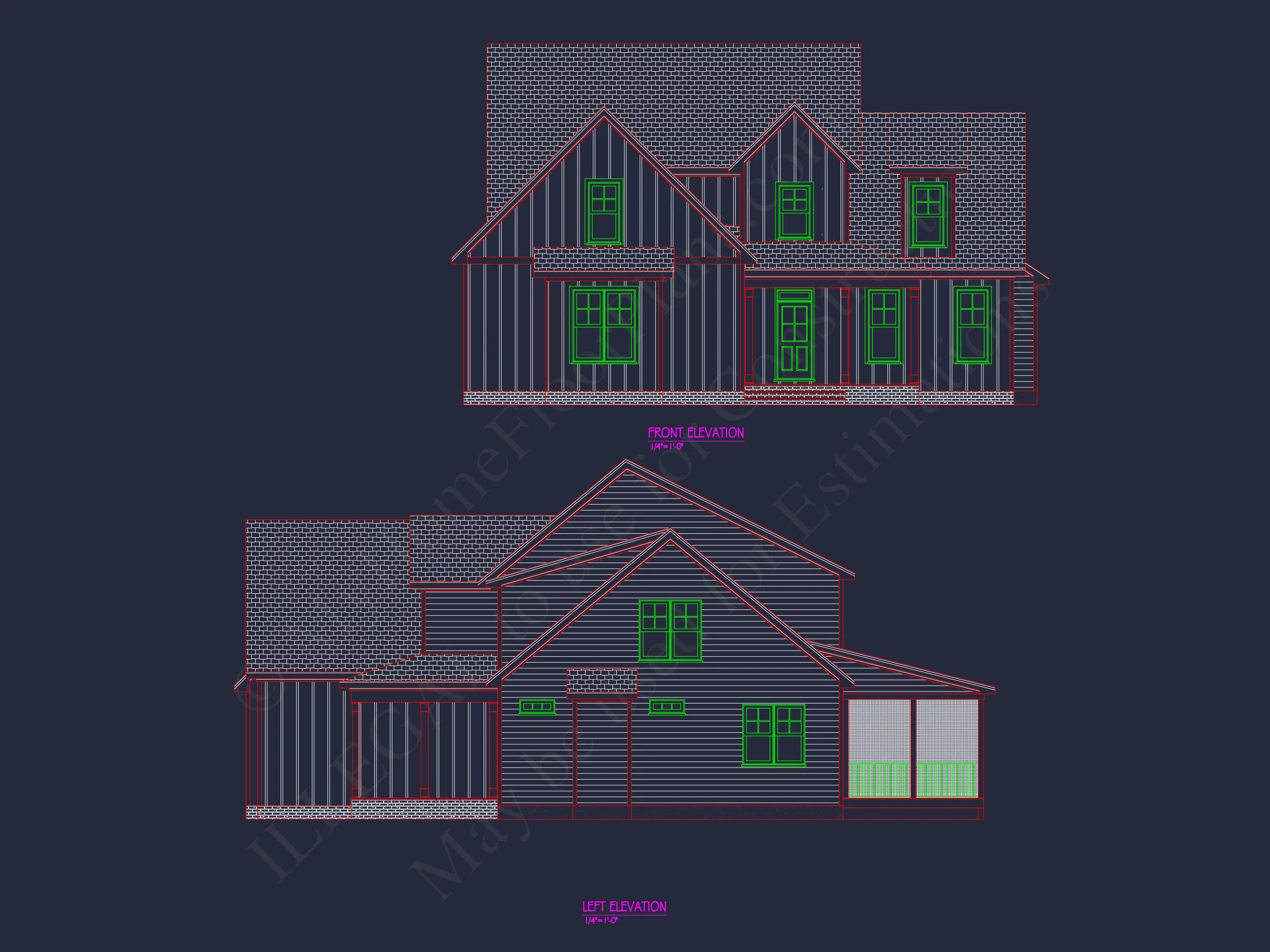 20-1364 HOUSE PLAN - Modern House Plan with 4 Bedrooms, CAD Floor Designs & Features 2 Modern house Plan with 4 Bedrooms, CAD Floor Designs & Features