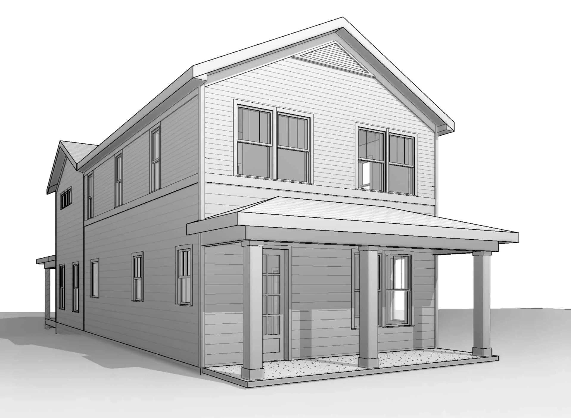 20-1310 HOUSE PLAN - Craftsman House Plan with 2-Story Floor Blueprint Design 2 Craftsman house Plan with 2-Story Floor Blueprint Design
