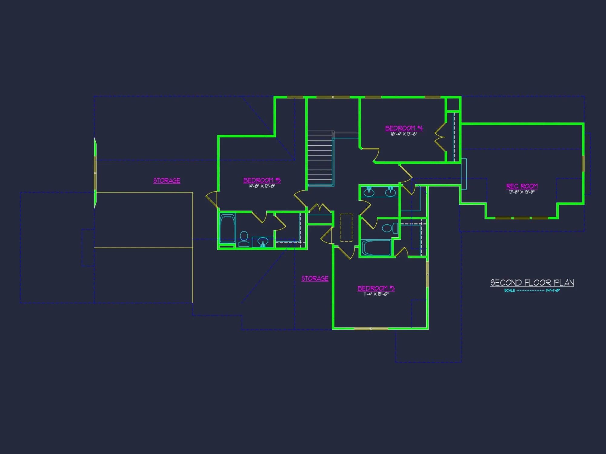 Explore Detailed house Plan Floor Designs with CAD Blueprints