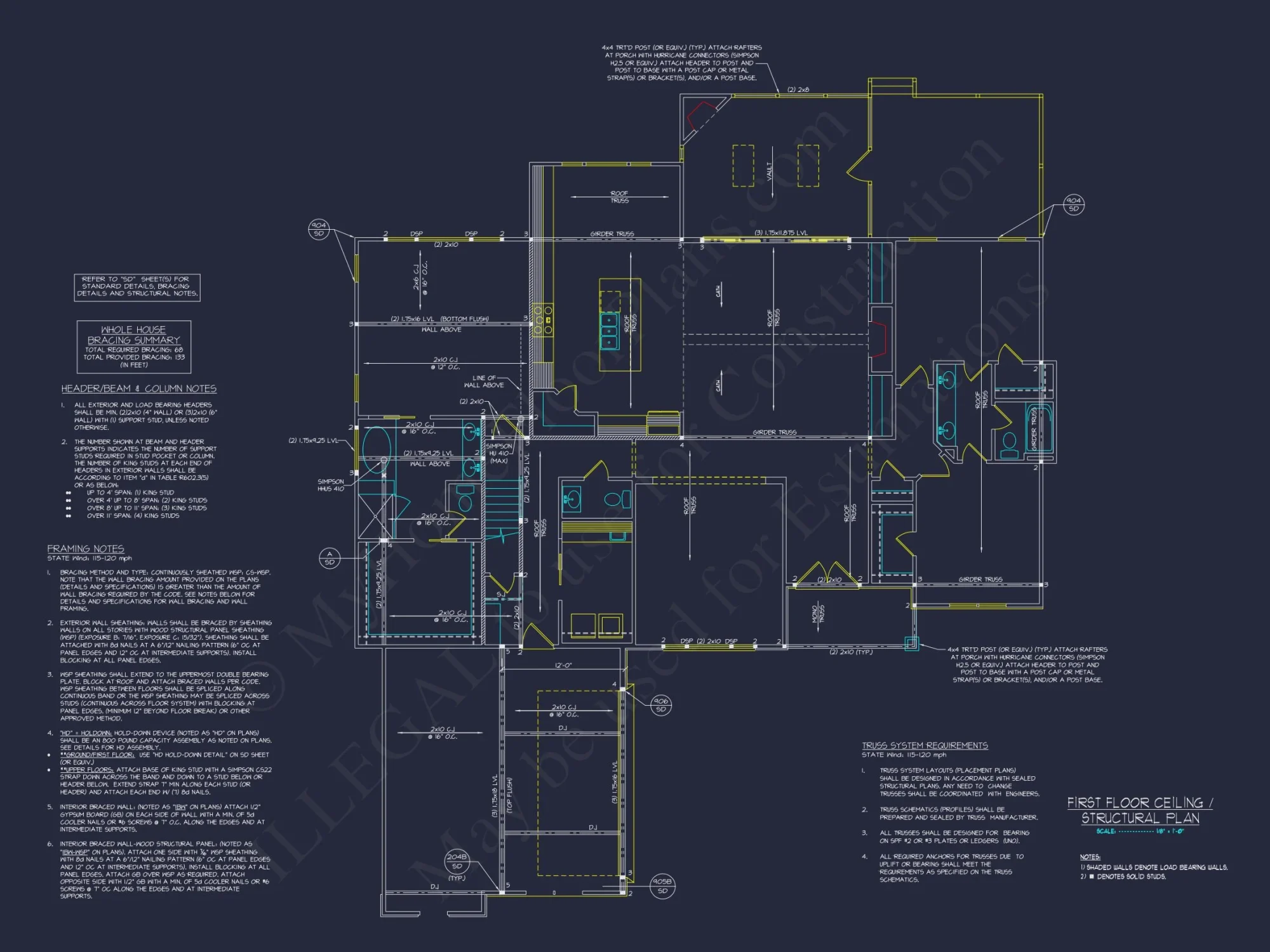 Traditional house Floor Plan with Spacious Design and CAD Details