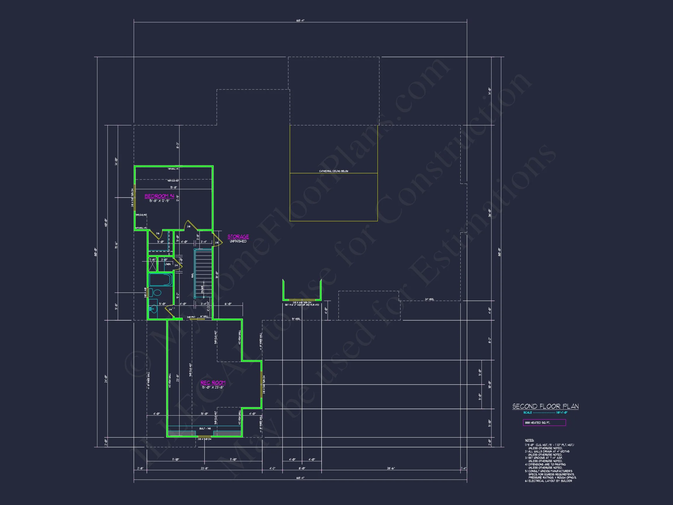 20-1247 HOUSE PLAN - Traditional House Floor Plan with Spacious Design and CAD Details 12 Traditional house Floor Plan with Spacious Design and CAD Details