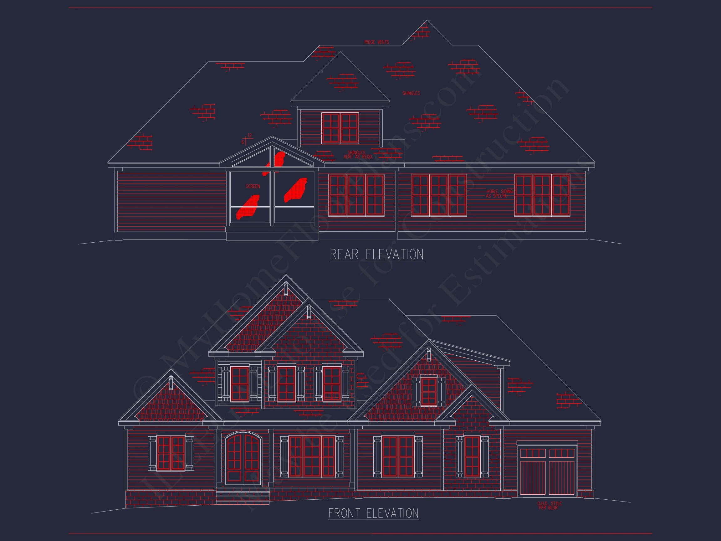 20-1202 HOUSE PLAN - Spacious House Plan with 2 Floors, CAD Designs & Blueprint 16 Spacious house Plan with 2 Floors, CAD Designs & Blueprint