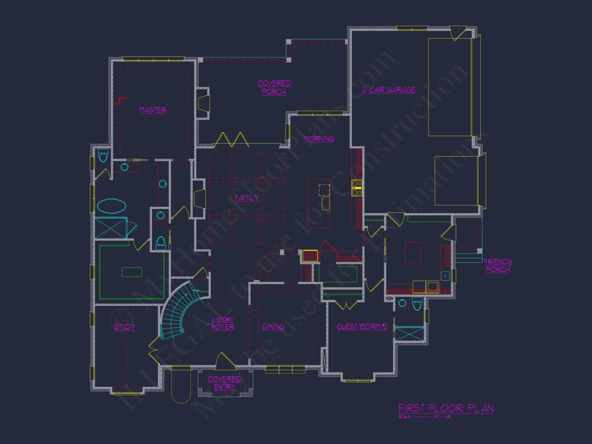 Elegant 2-Story house Plan with Spacious Floor Plan and CAD Designs