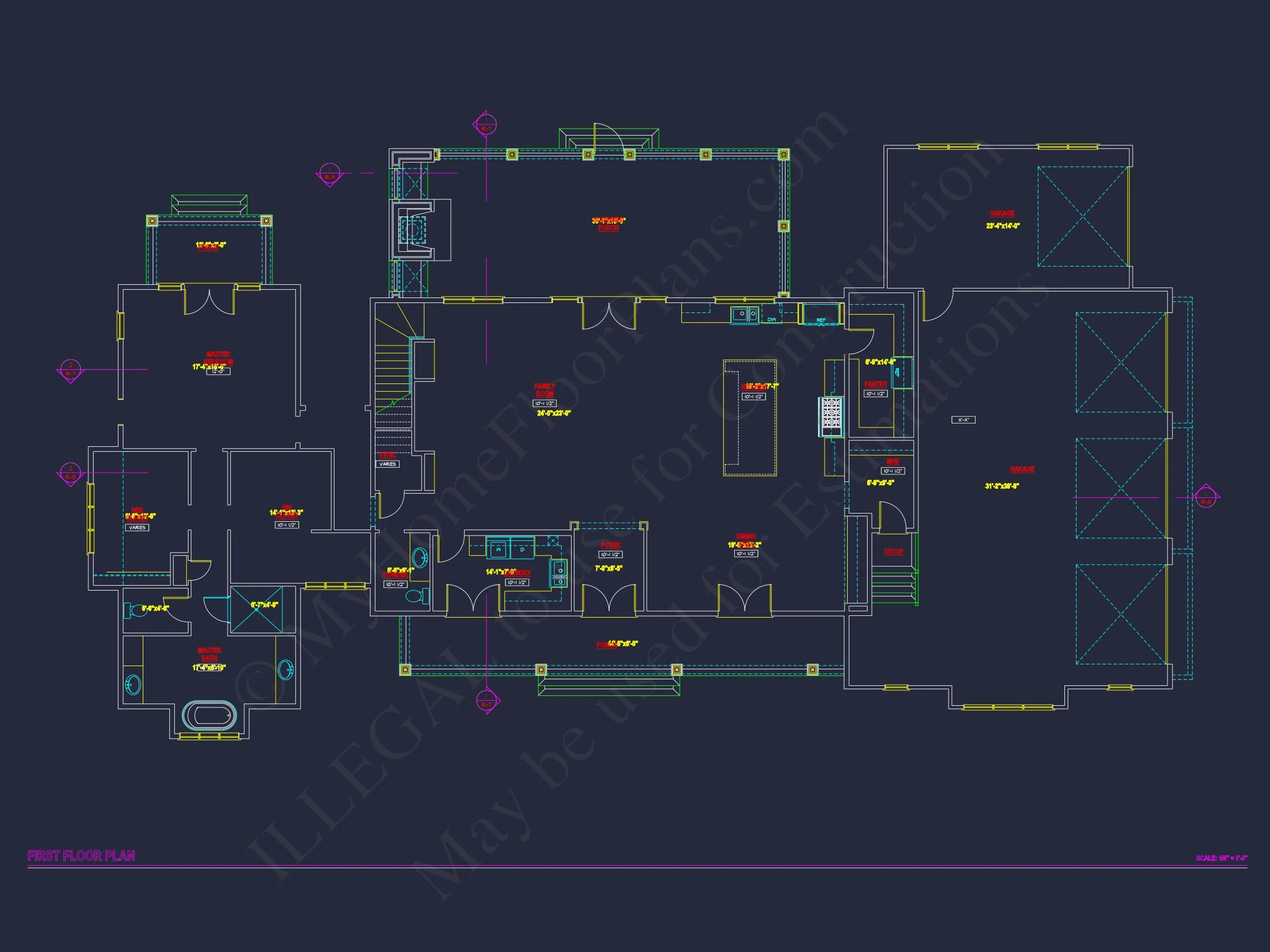 20-1173 HOUSE PLAN - Spacious 2-Story House Floor Plan with CAD Designs & Blueprint 5 Spacious 2-Story house Floor Plan with CAD Designs & Blueprint