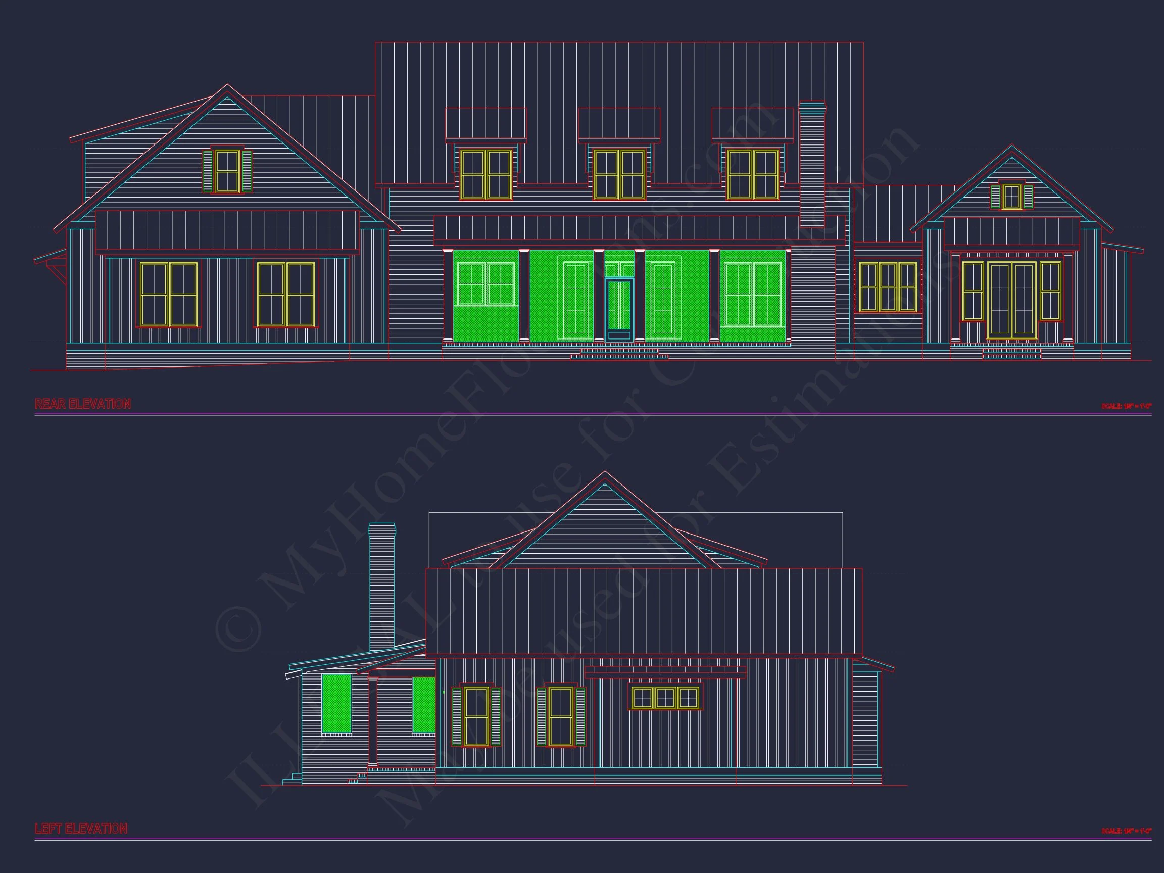 20-1173 HOUSE PLAN - Spacious 2-Story House Floor Plan with CAD Designs & Blueprint 3 Spacious 2-Story house Floor Plan with CAD Designs & Blueprint