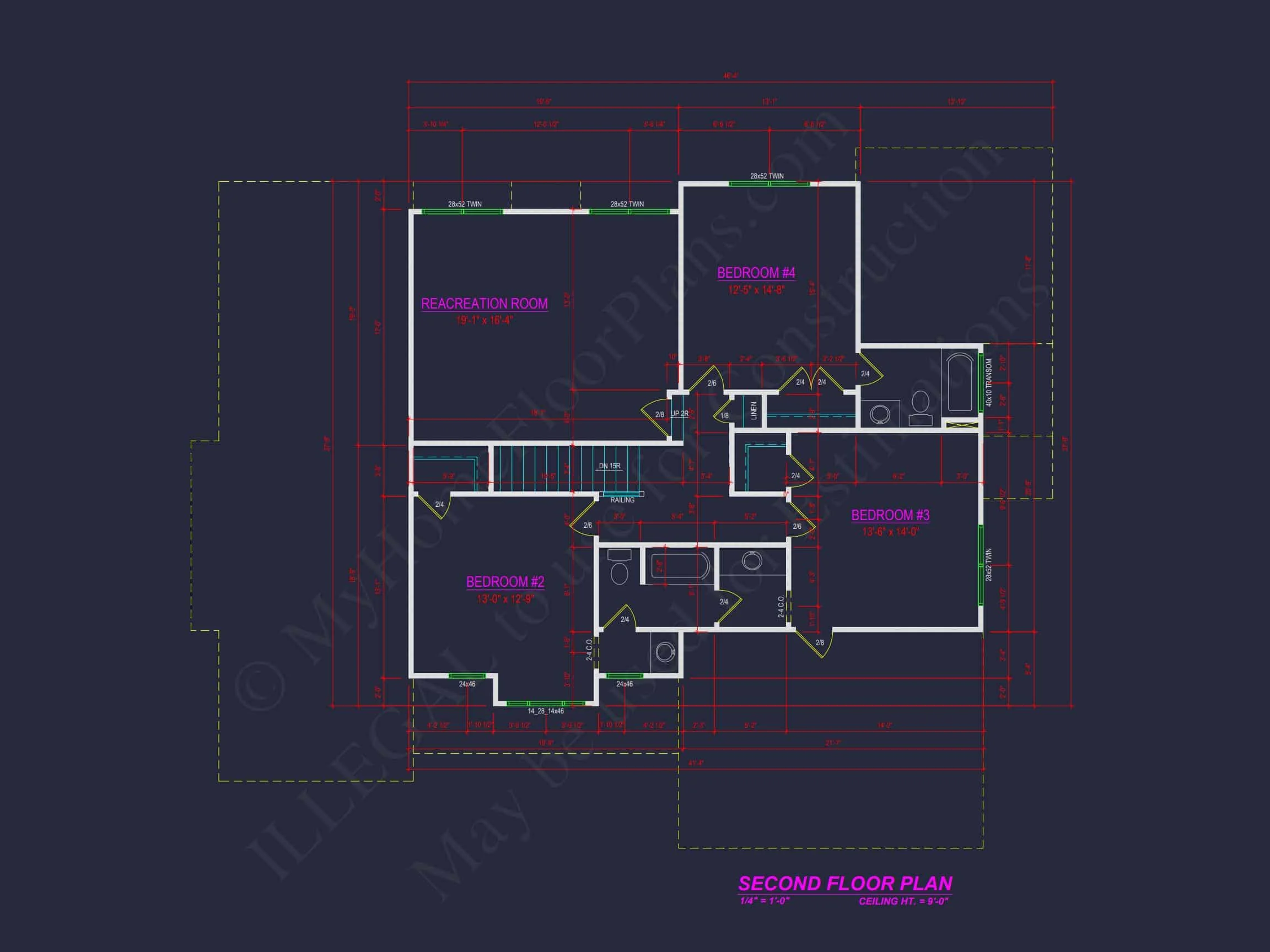 20-1110 HOUSE PLAN - Elegant House Plan with Detailed Floor Designs and CAD Blueprints 10 Elegant house Plan with Detailed Floor Designs and CAD Blueprints
