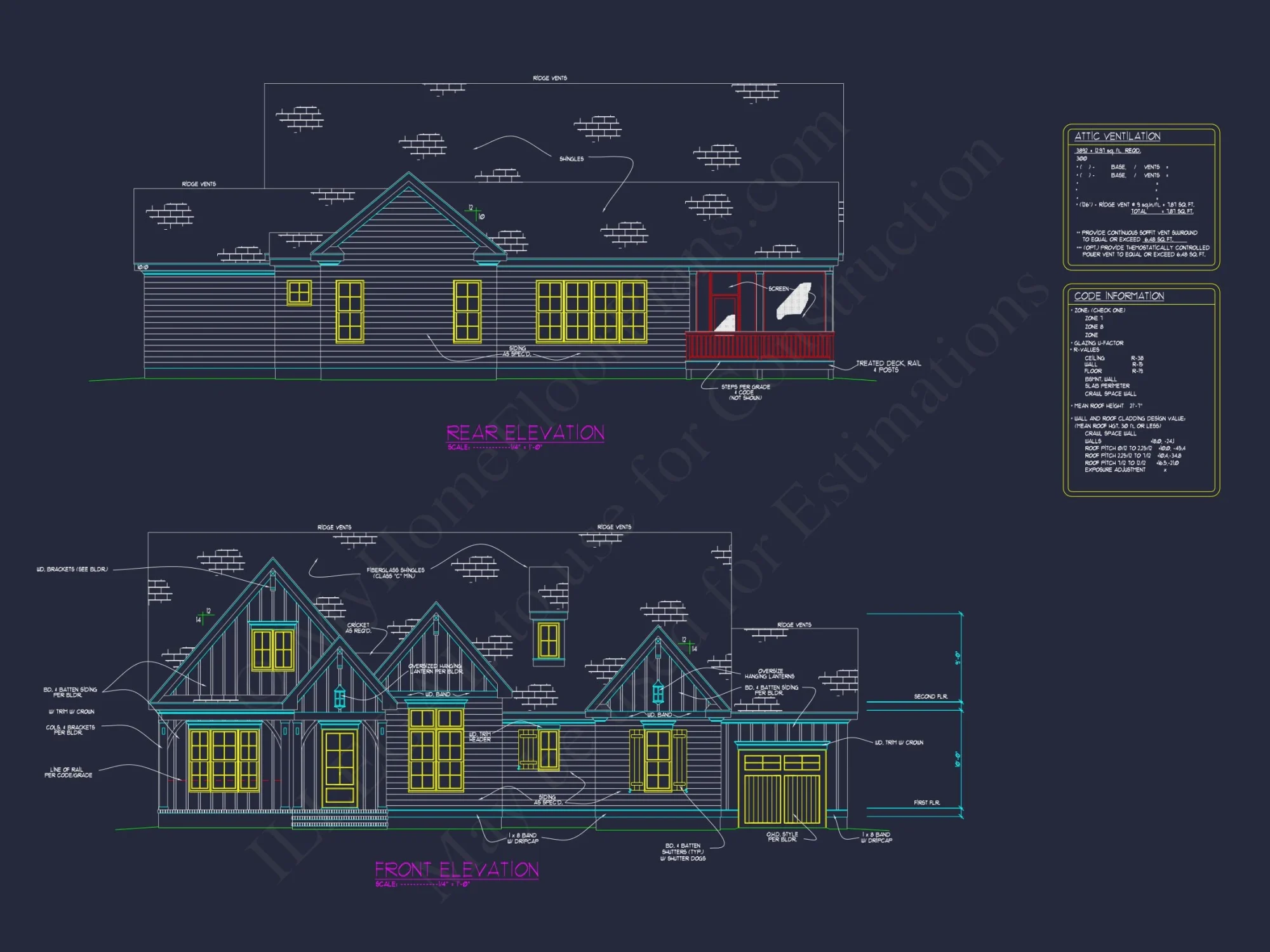 Traditional Farmhouse house Floor Plan with CAD and Blueprint Designs