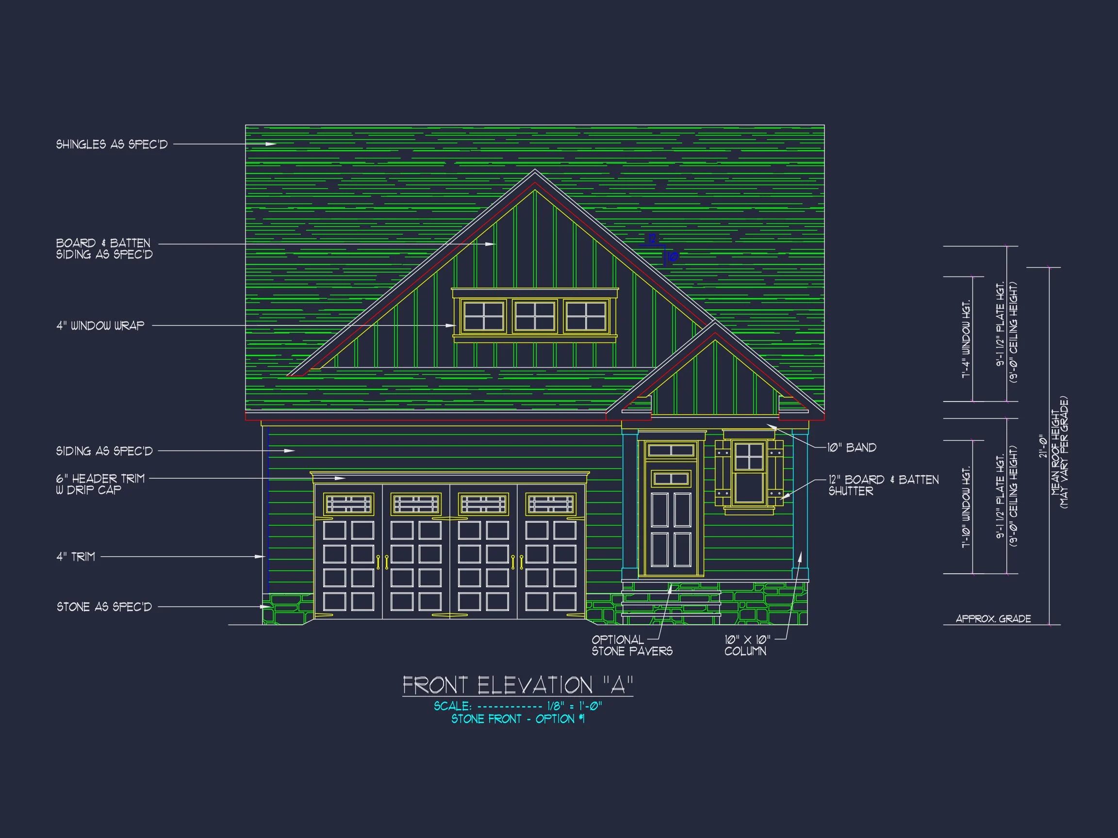 20-1062 HOUSE PLAN - Traditional Craftsman House Plan with Spacious Floor Designs 2 Traditional Craftsman house Plan with Spacious Floor Designs