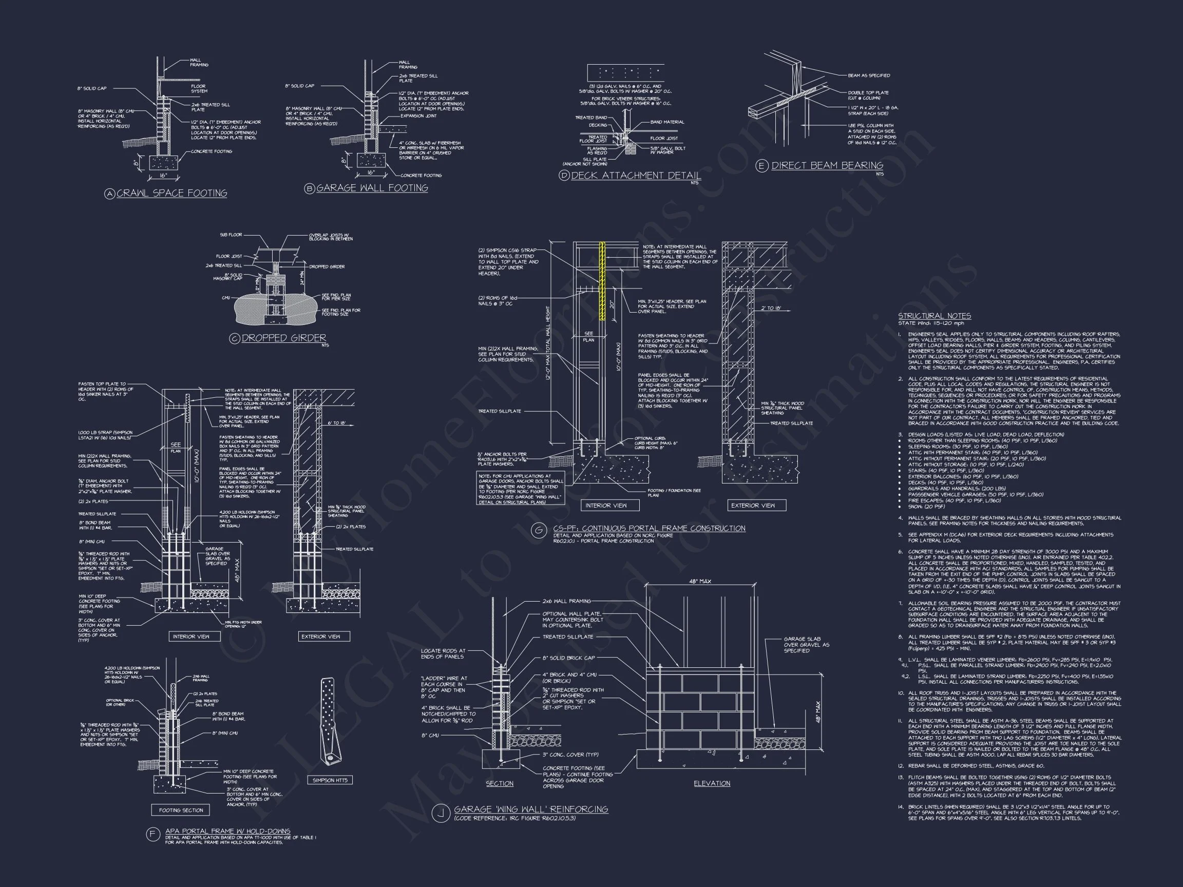 20-1036 HOUSE PLAN - Craftsman House with 2-Story Floor Plan | CAD Designs & Blueprints 28 Craftsman house with 2-Story Floor Plan