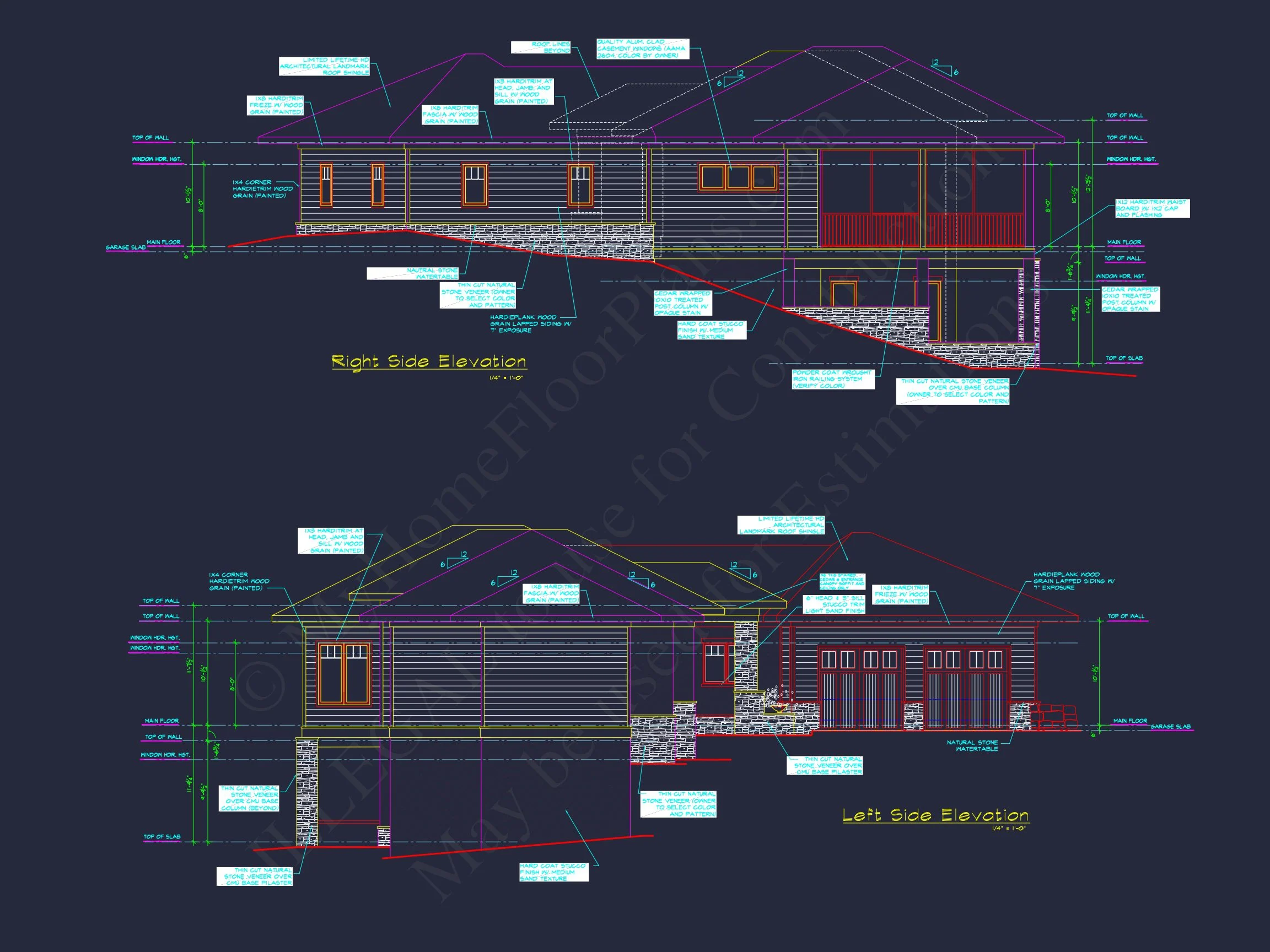 20-1033 HOUSE PLAN - Modern Craftsman House Plan with 2 Stories and Basement 3 Modern Craftsman house Plan with 2 Stories and Basement