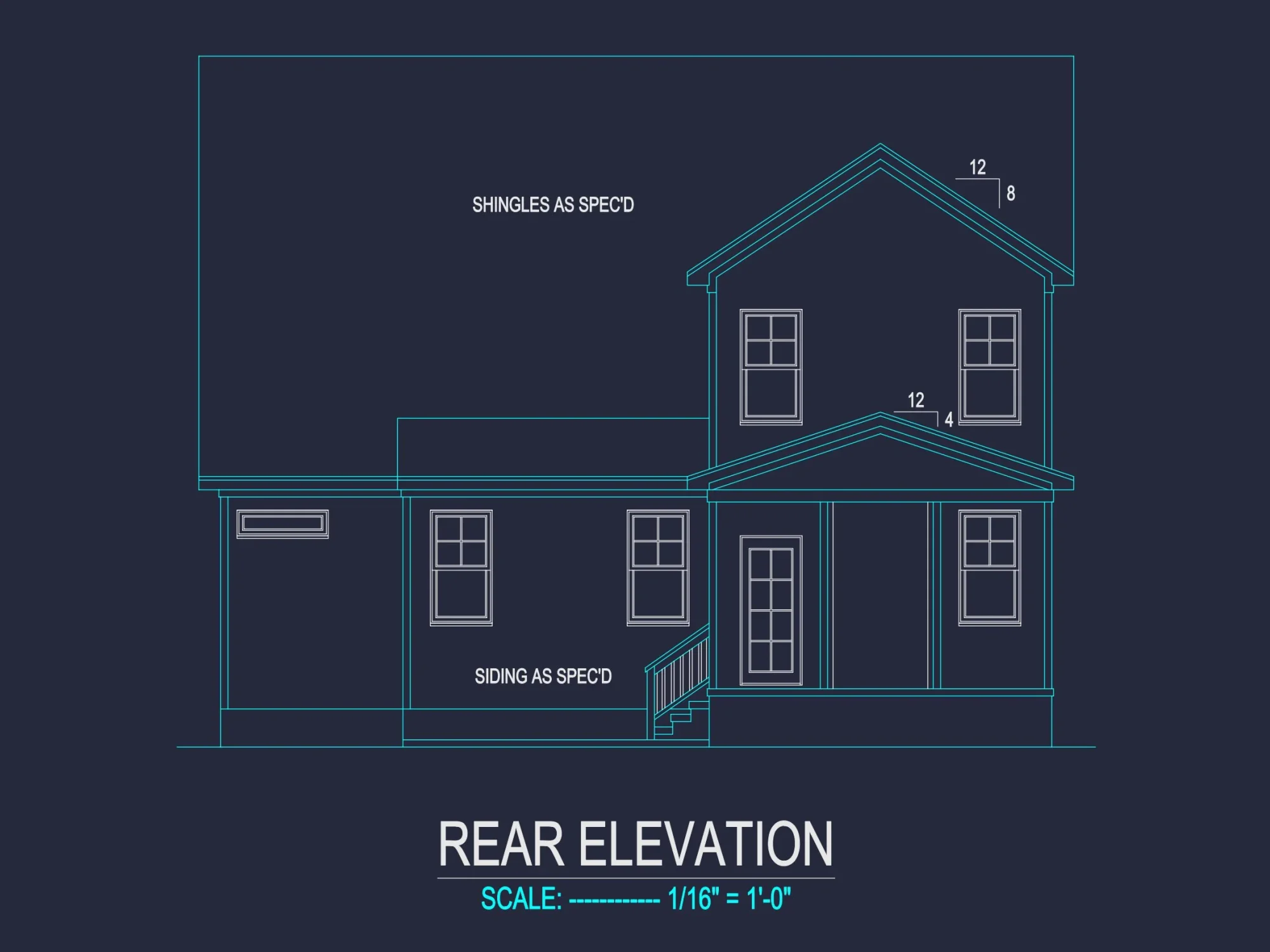 Modern Craftsman house Plan with Detailed Blueprint Designs