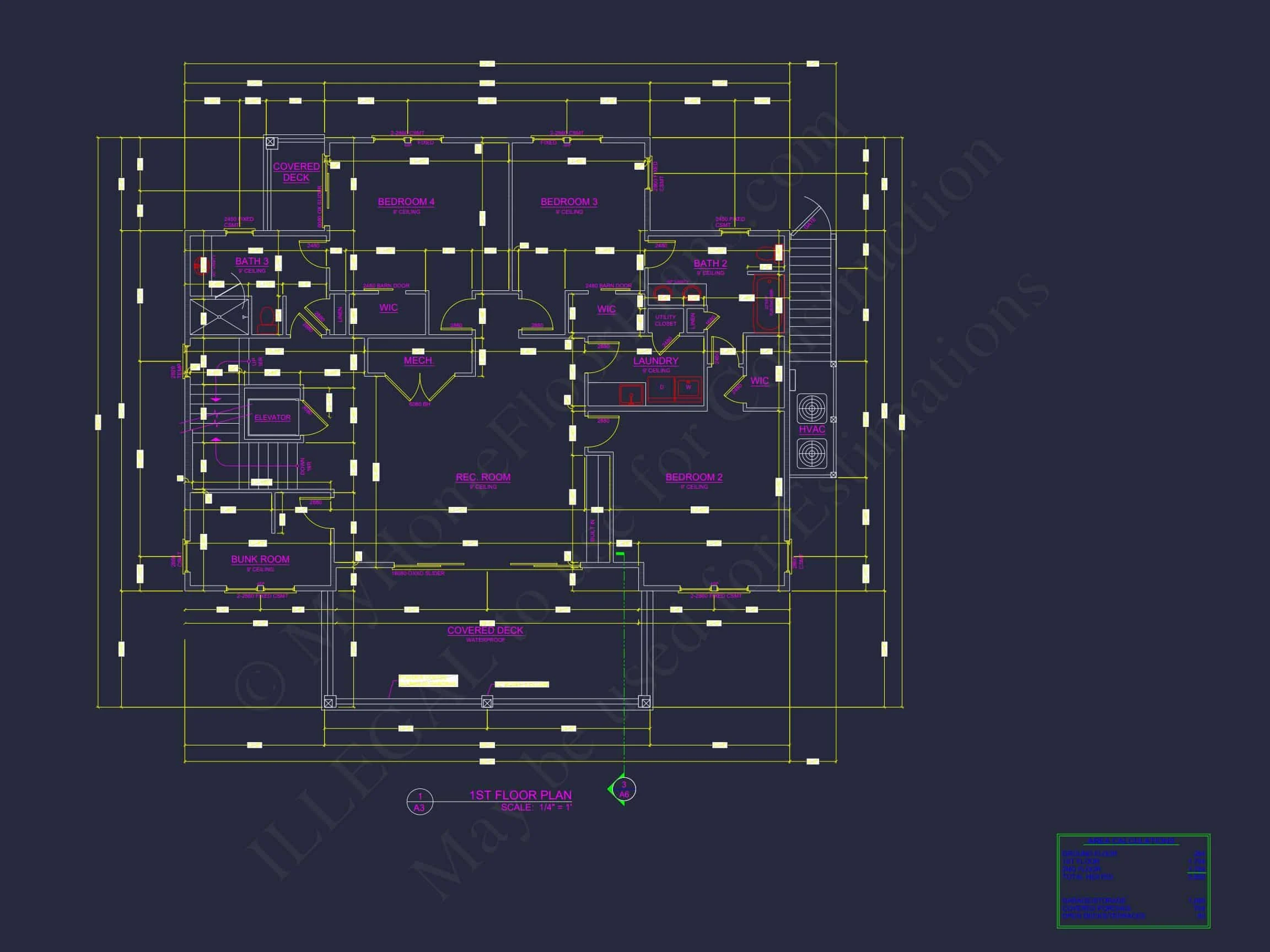 19-2393 HOUSE PLAN - Modern Coastal House Plan with Blueprint Designs & CAD Files 9 Modern Coastal house Plan with Blueprint Designs & CAD Files