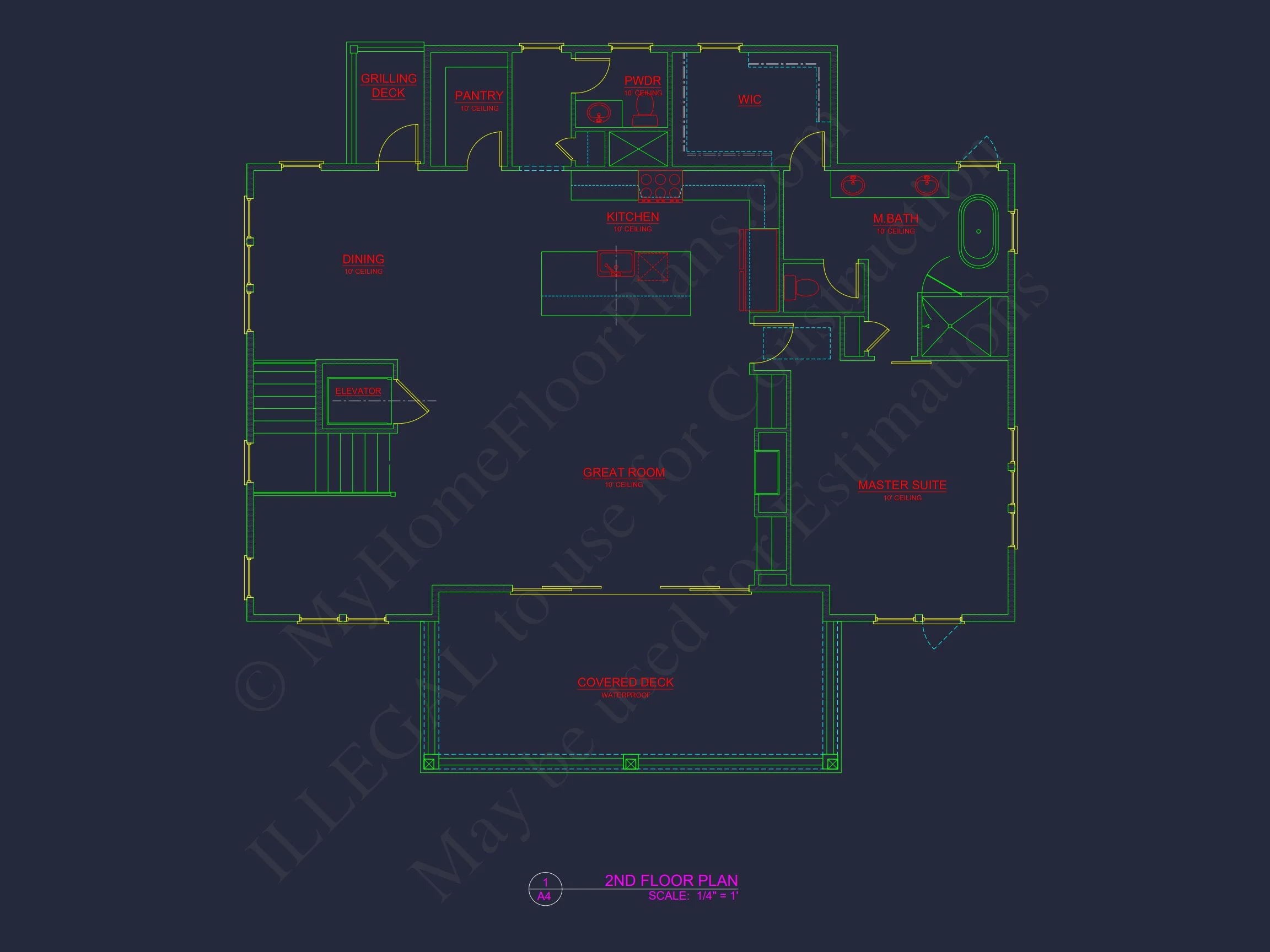 19-2393 HOUSE PLAN - Modern Coastal House Plan with Blueprint Designs & CAD Files 6 Modern Coastal house Plan with Blueprint Designs & CAD Files