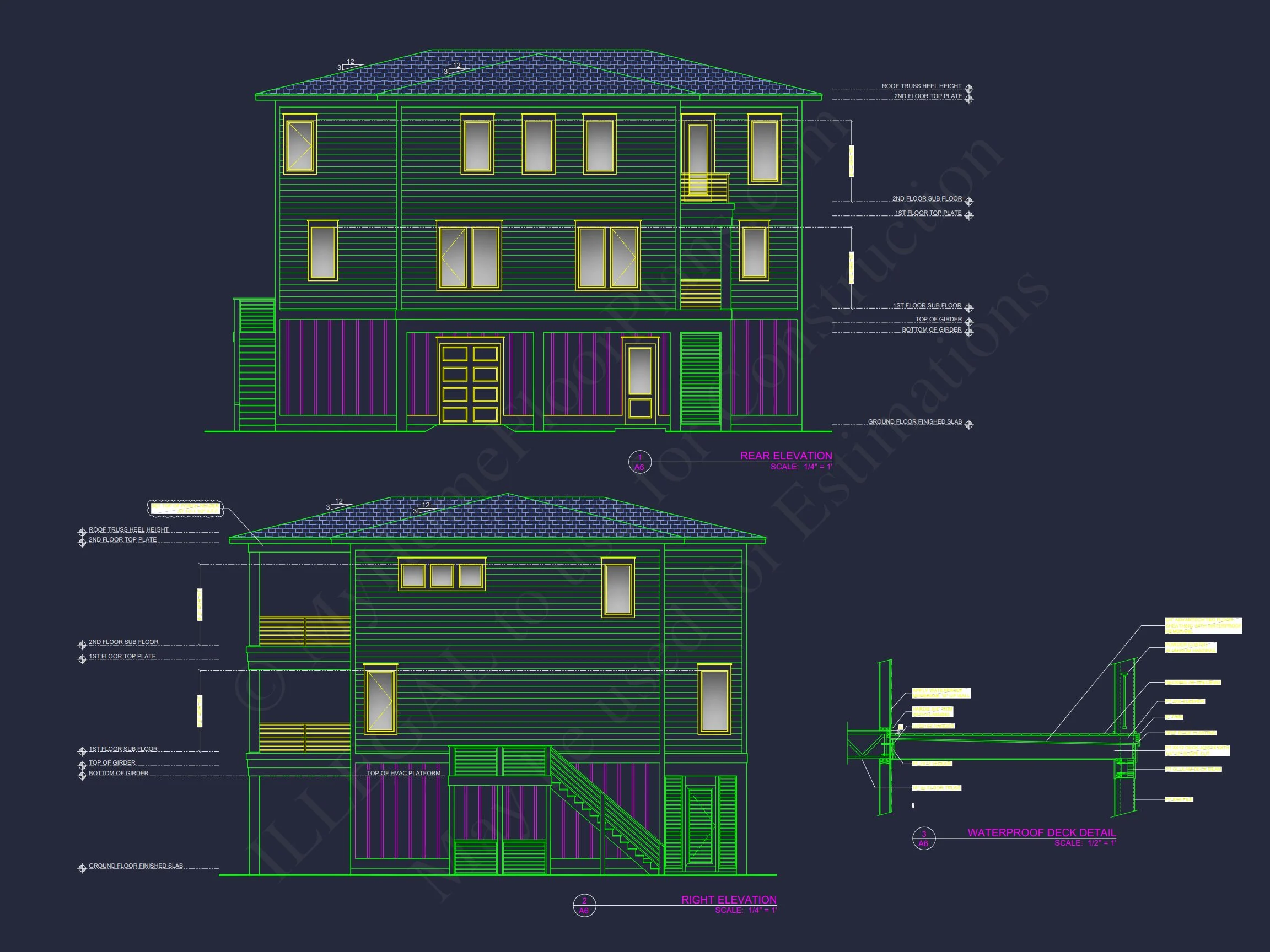 19-2393 HOUSE PLAN - Modern Coastal House Plan with Blueprint Designs & CAD Files 3 Modern Coastal house Plan with Blueprint Designs & CAD Files
