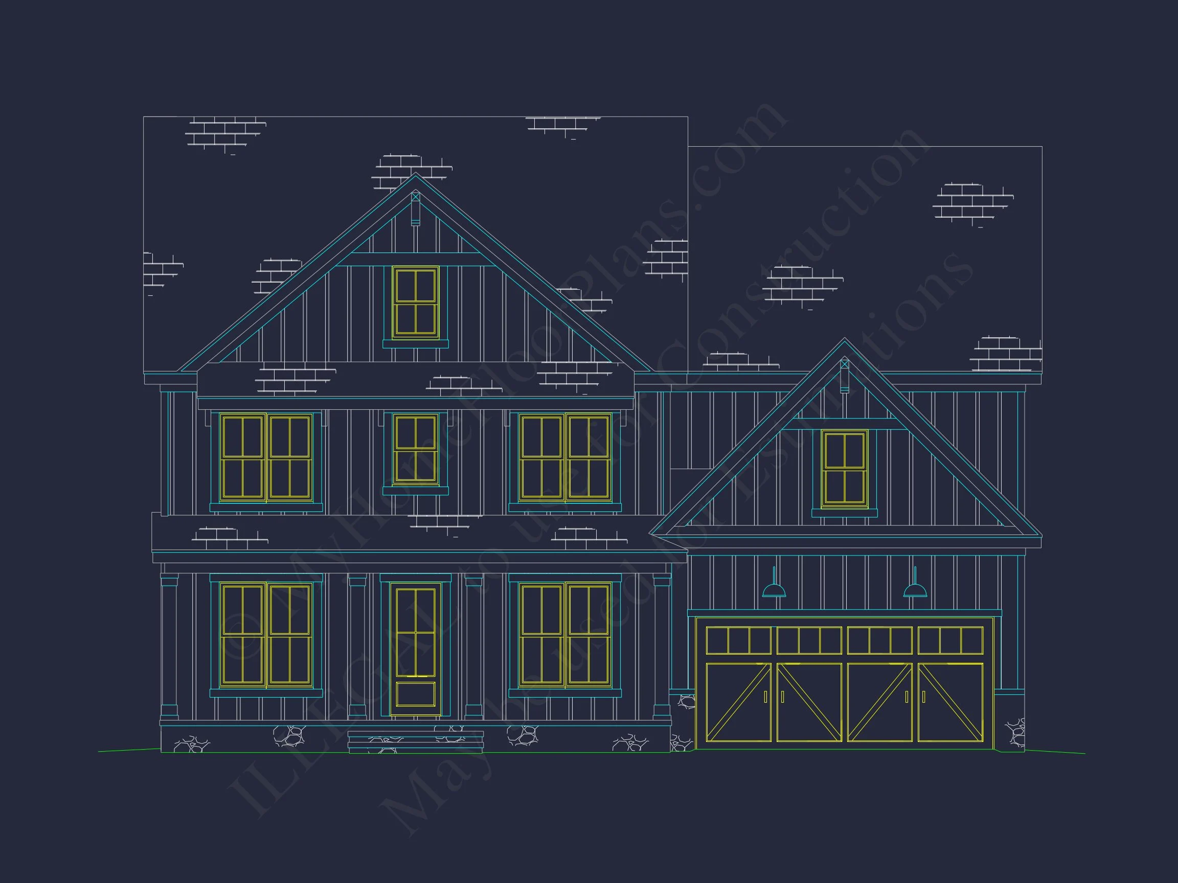 19-2254 HOUSE PLAN - Modern Craftsman House Plan with Architectural Designs 27 Modern Craftsman house Plan with Architectural Designs