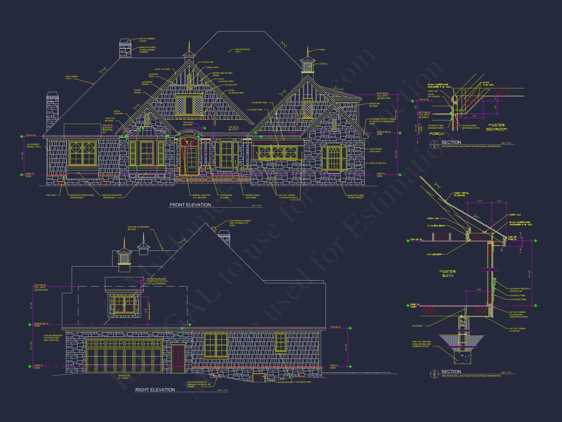 19-2167 HOUSE PLAN - Craftsman House Plan with 3 Bedrooms, CAD Floor Blueprint 2 Craftsman house Plan with 3 Bedrooms, CAD Floor Blueprint