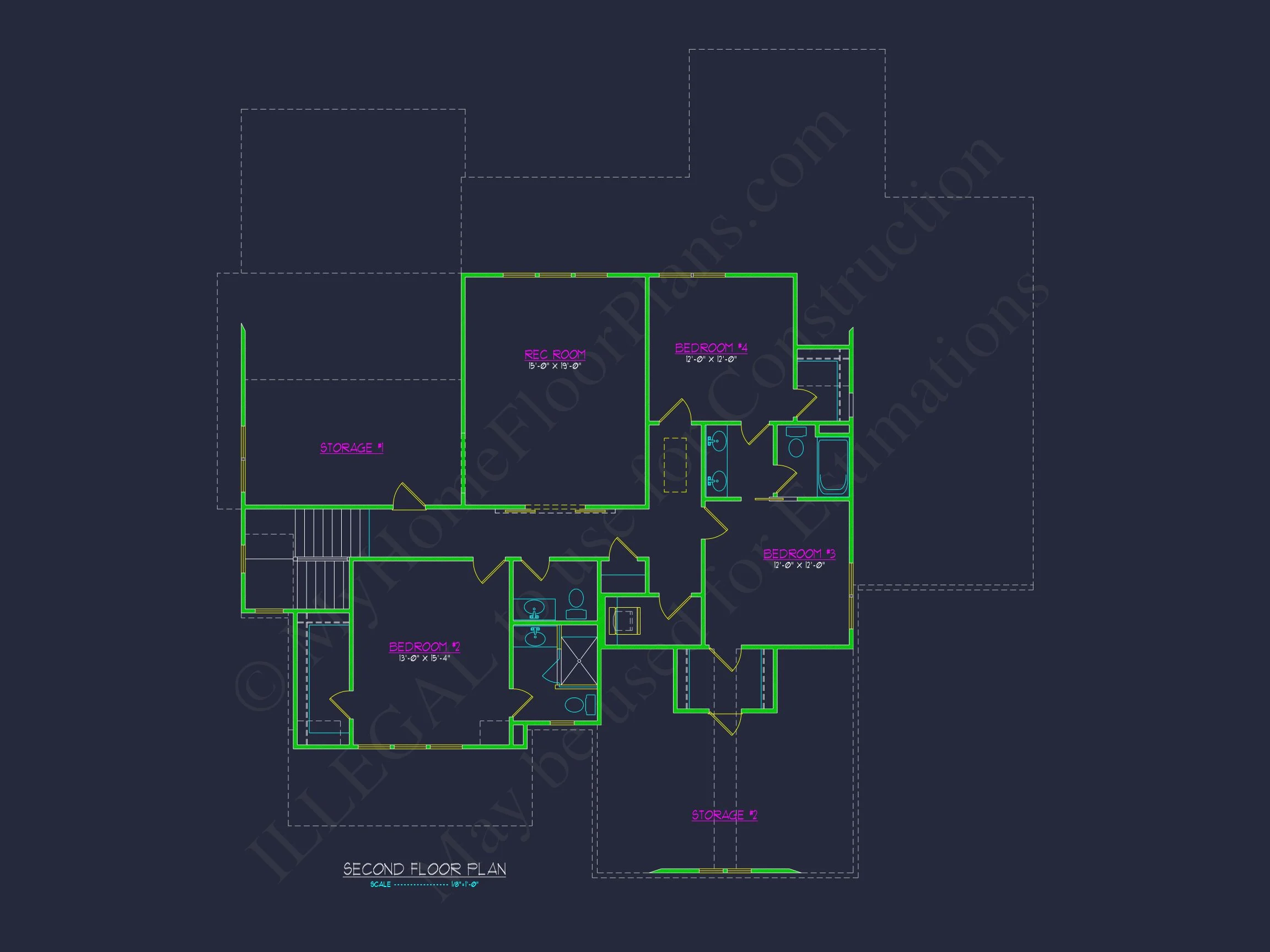 19-2161 HOUSE PLAN - Spacious House Floor Plan with CAD Designs and 2-Story Blueprint 5 Spacious house Floor Plan with CAD Designs and 2-Story Blueprint