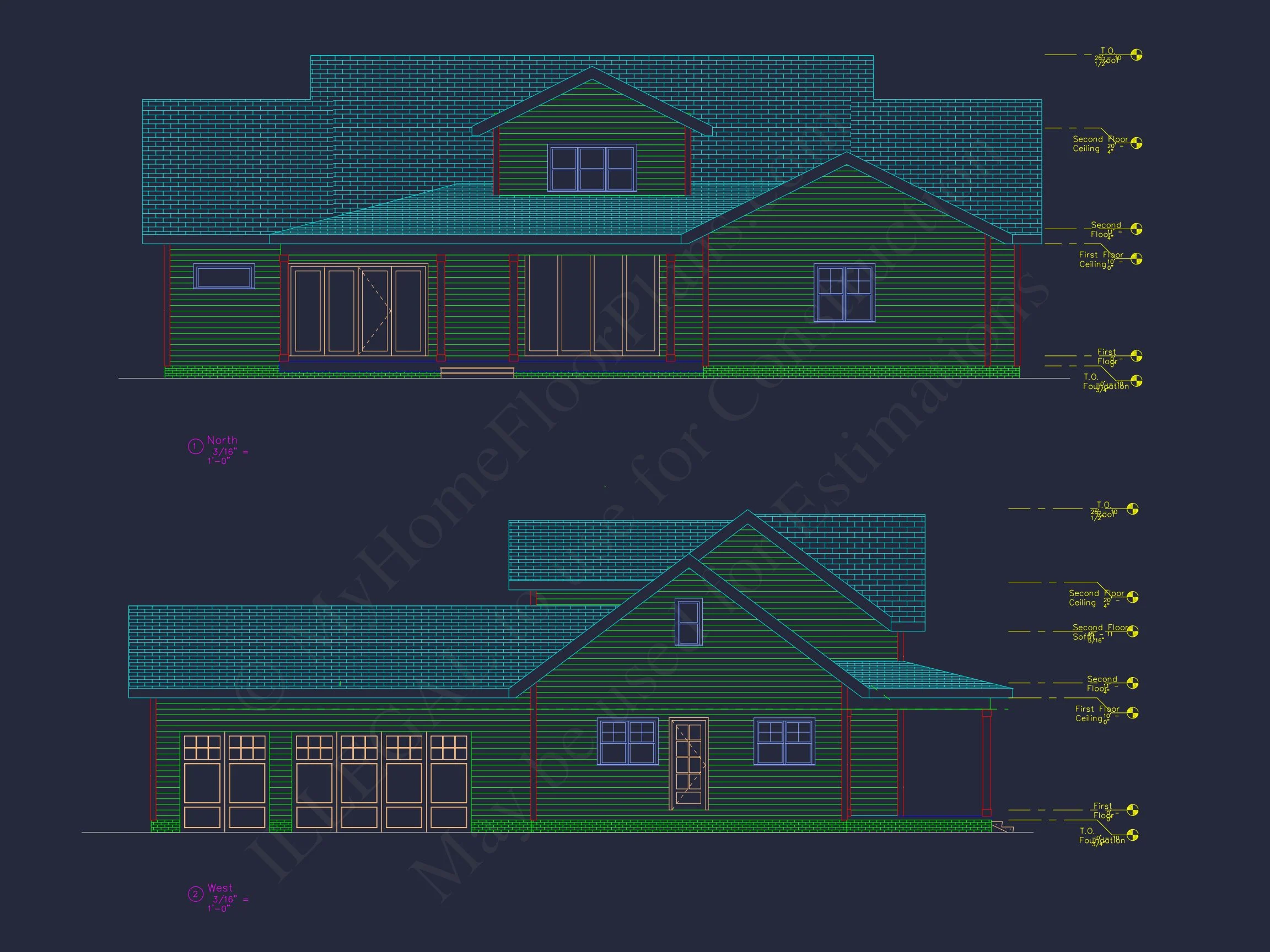 19-2147 HOUSE PLAN - Spacious House Plan with CAD Blueprints & Modern Designs 3 Spacious house Plan with CAD Blueprints & Modern Designs