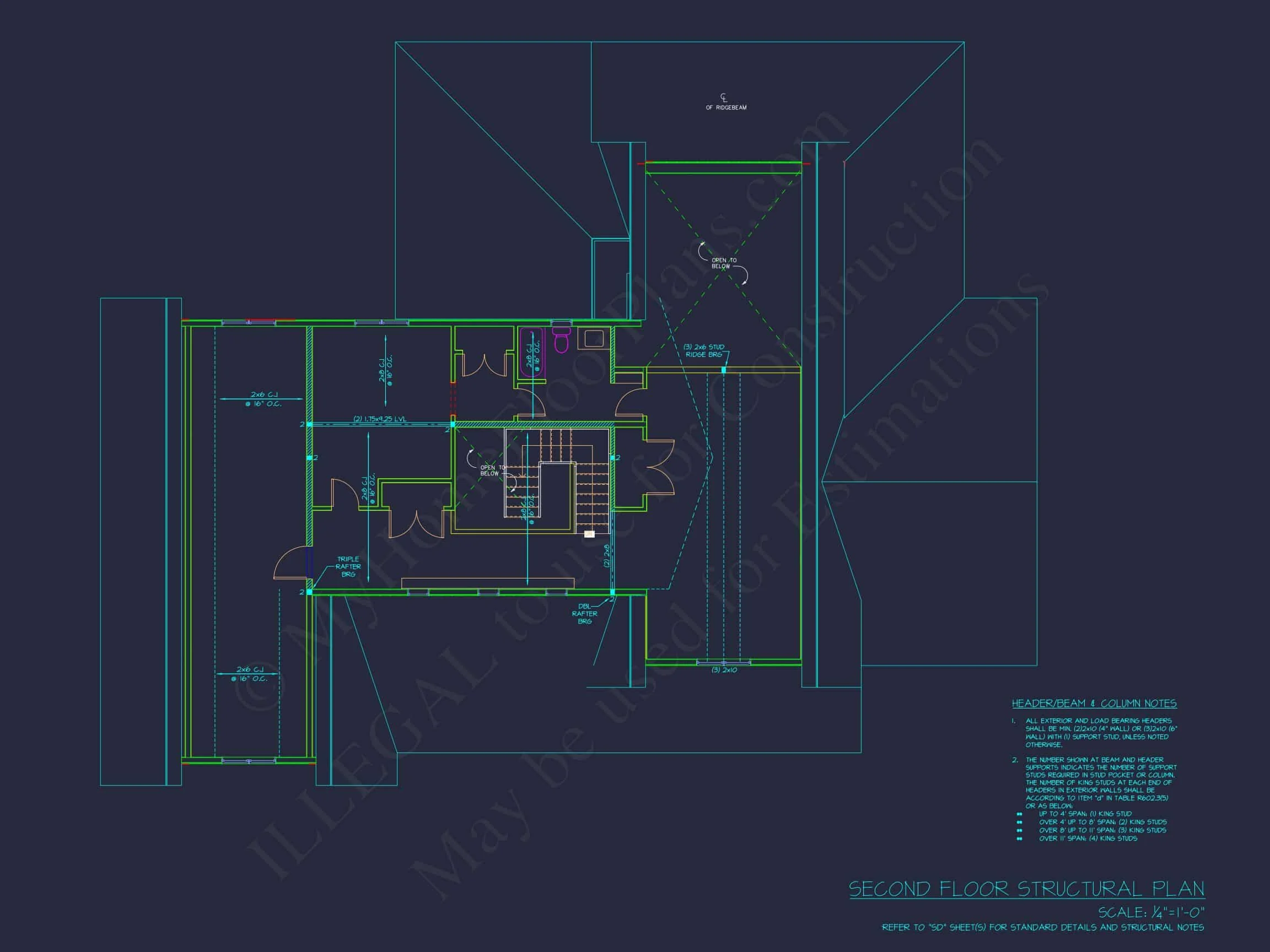 19-2102 HOUSE PLAN - Spacious House Floor Plan with 1.5 Stories, CAD Blueprints 13 Spacious house Floor Plan with 1.5 Stories, CAD Blueprints