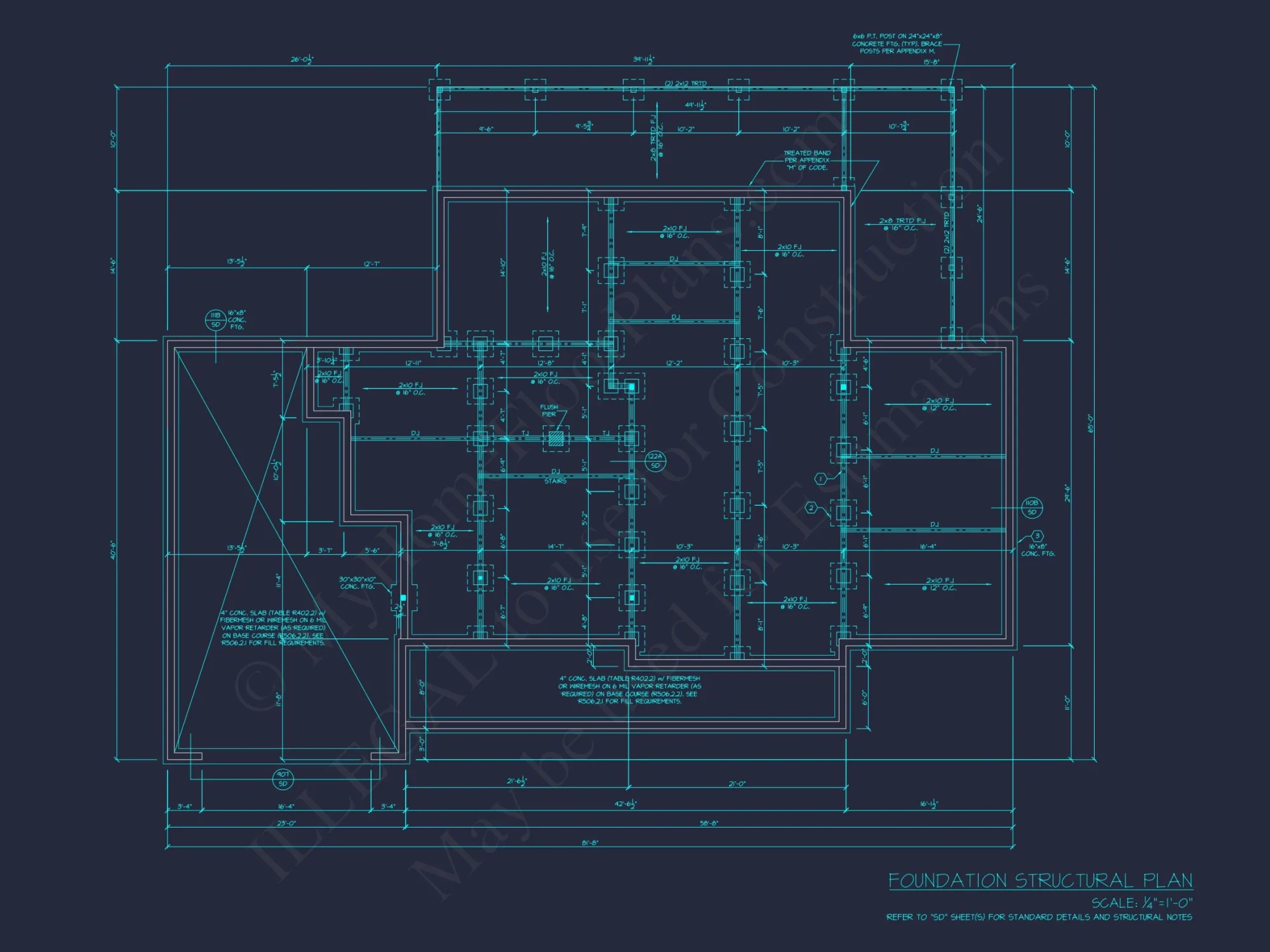 Spacious house Floor Plan with 1.5 Stories, CAD Blueprints