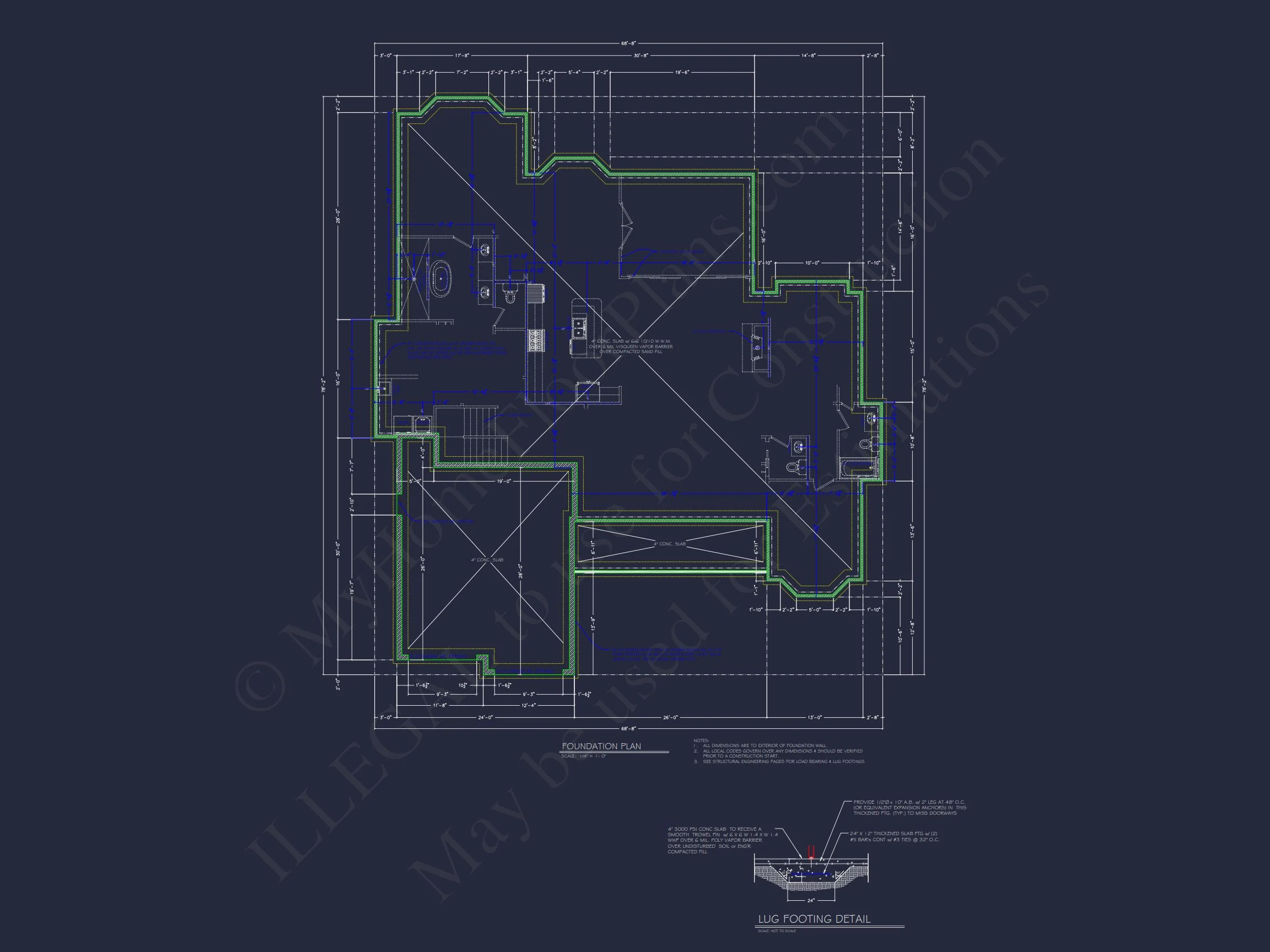 19-2100 HOUSE PLAN - Craftsman House Plan with 2 Floors and 4 Bedrooms – Detailed CAD Designs 10 Craftsman house Plan with 2 Floors and 4 Bedrooms – Detailed CAD Designs