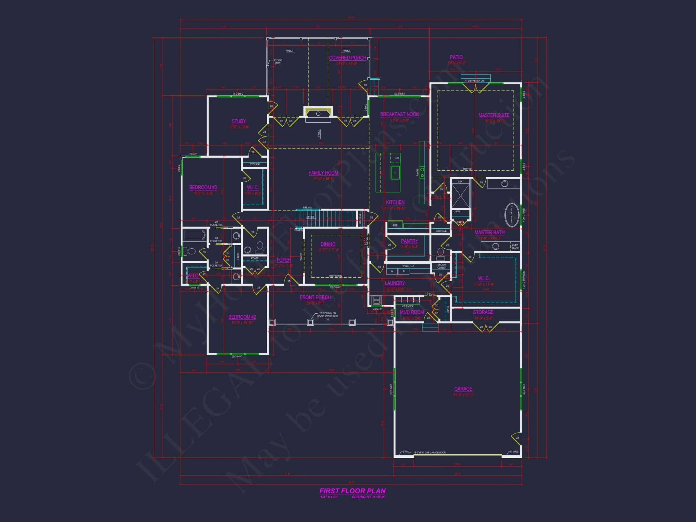 19-1757 HOUSE PLAN - Spacious House Plan with Floor Plan & CAD Architecture Designs 8 Spacious house Plan with Floor Plan & CAD Architecture Designs