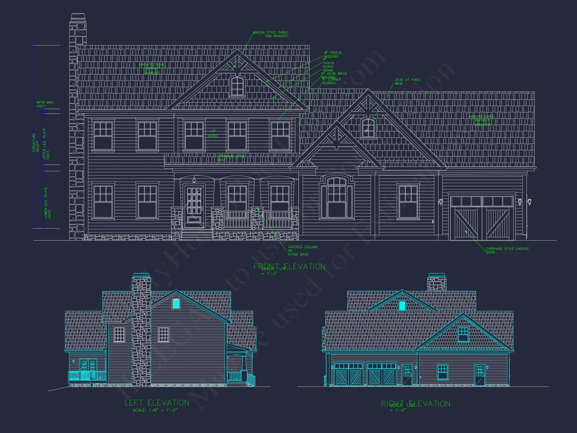 Beautiful Craftsman Floor Plan with Bonus Room and Workshop