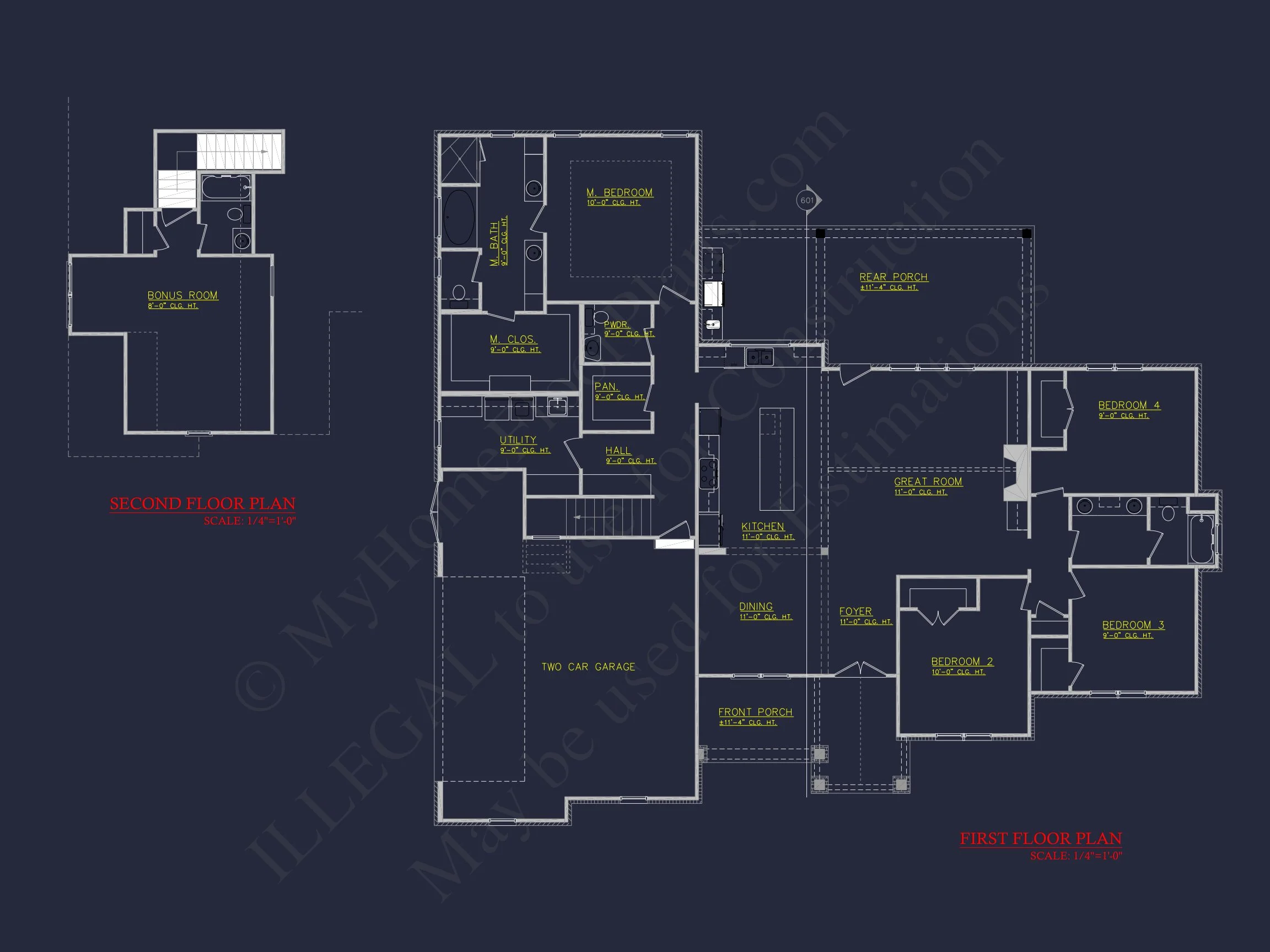 19-1663 HOUSE PLAN - Traditional Craftsman House Plan with Bonus Room and Vaulted Ceilings 7 Traditional Craftsman house Plan with Bonus Room and Vaulted Ceilings