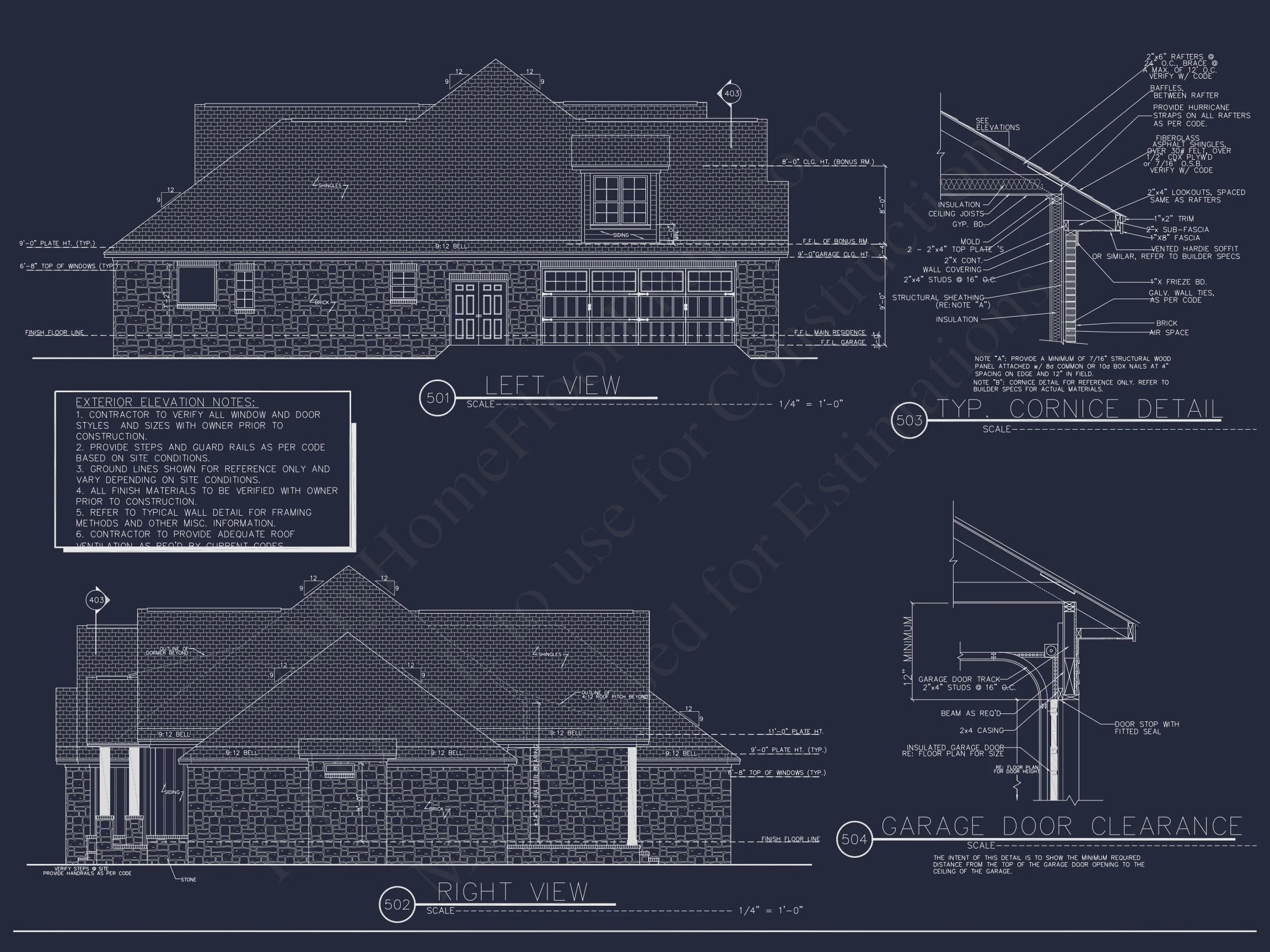 19-1663 HOUSE PLAN - Traditional Craftsman House Plan with Bonus Room and Vaulted Ceilings 5 Traditional Craftsman house Plan with Bonus Room and Vaulted Ceilings