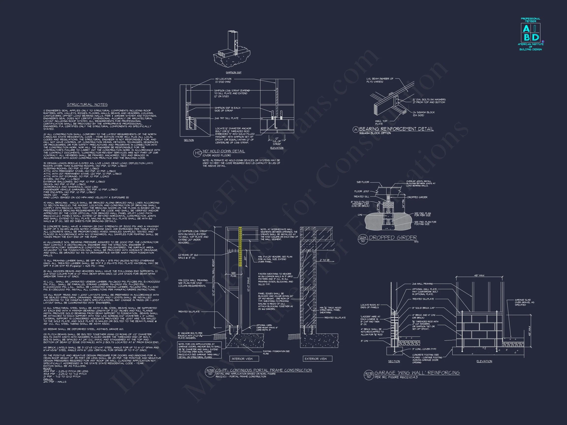 19-1617 HOUSE PLAN - Modern Craftsman House Plan with Detailed CAD Blueprints 11 Modern Craftsman house Plan with Detailed CAD Blueprints