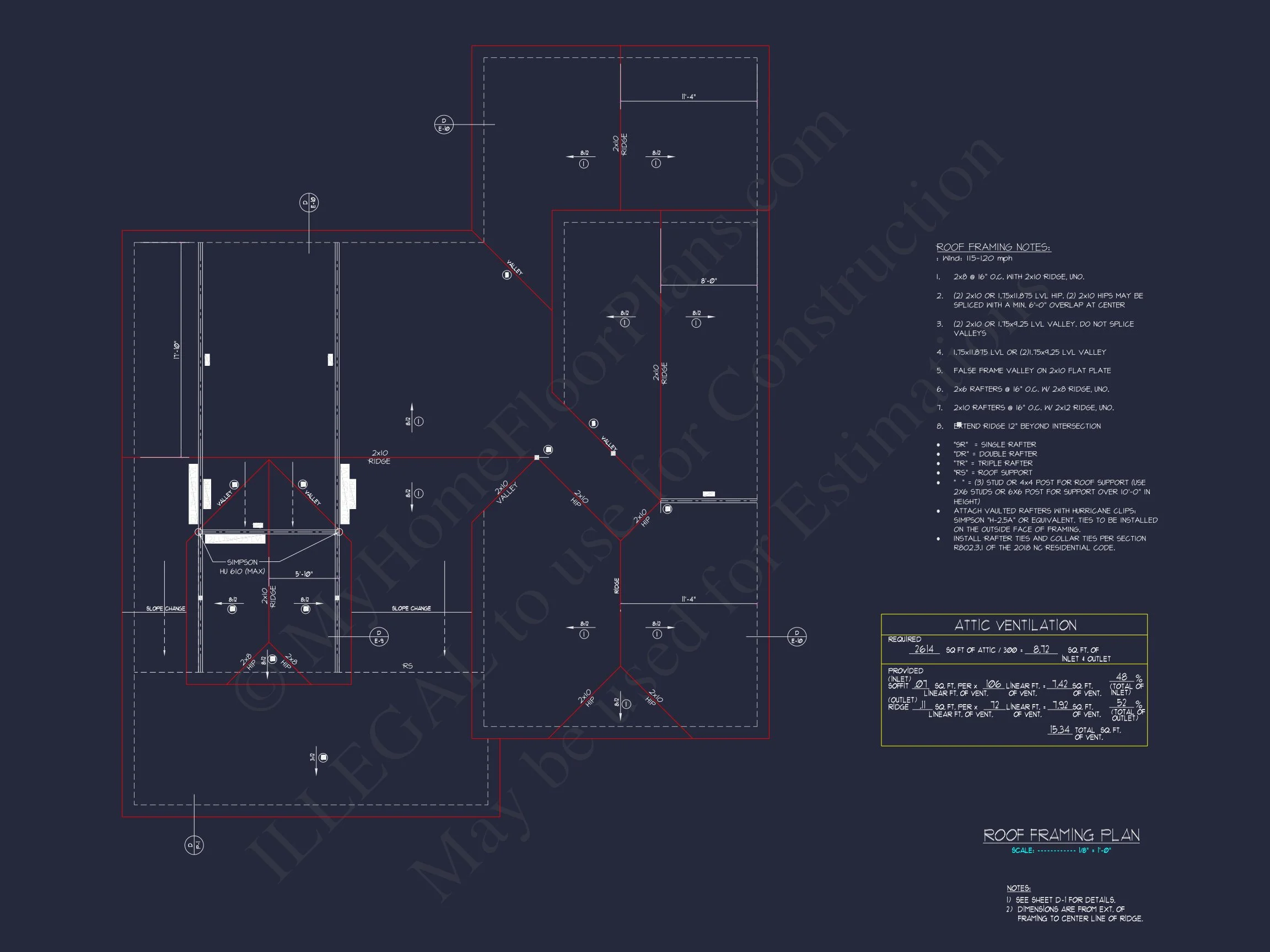 19-1617 HOUSE PLAN - Modern Craftsman House Plan with Detailed CAD Blueprints 10 Modern Craftsman house Plan with Detailed CAD Blueprints
